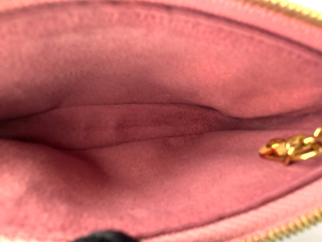 Louis Vuitton Pink Monogram Denim Micro Pochette Accessories LV1931