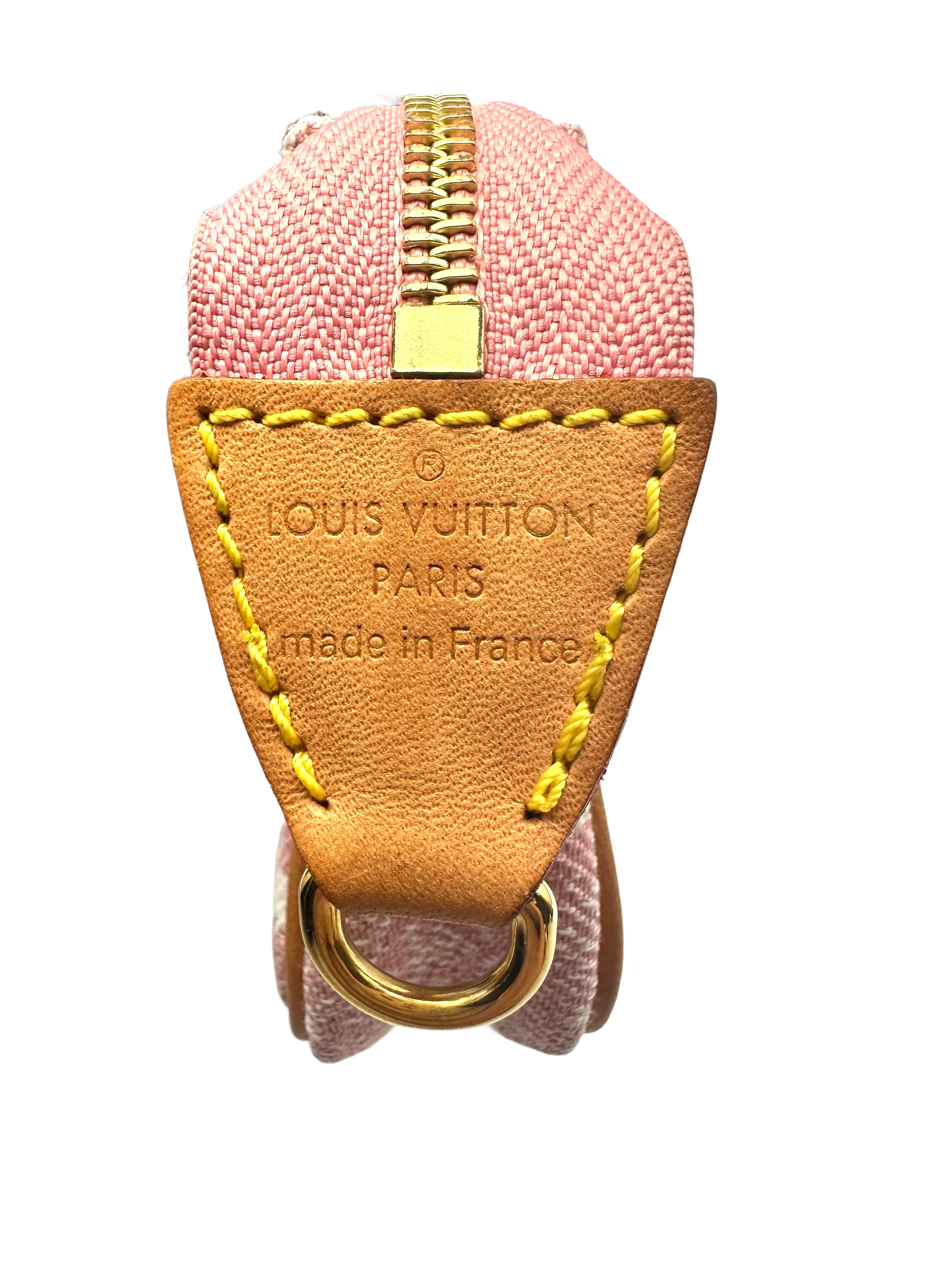 Louis Vuitton Pink Monogram Denim Micro Pochette Accessories LV1931