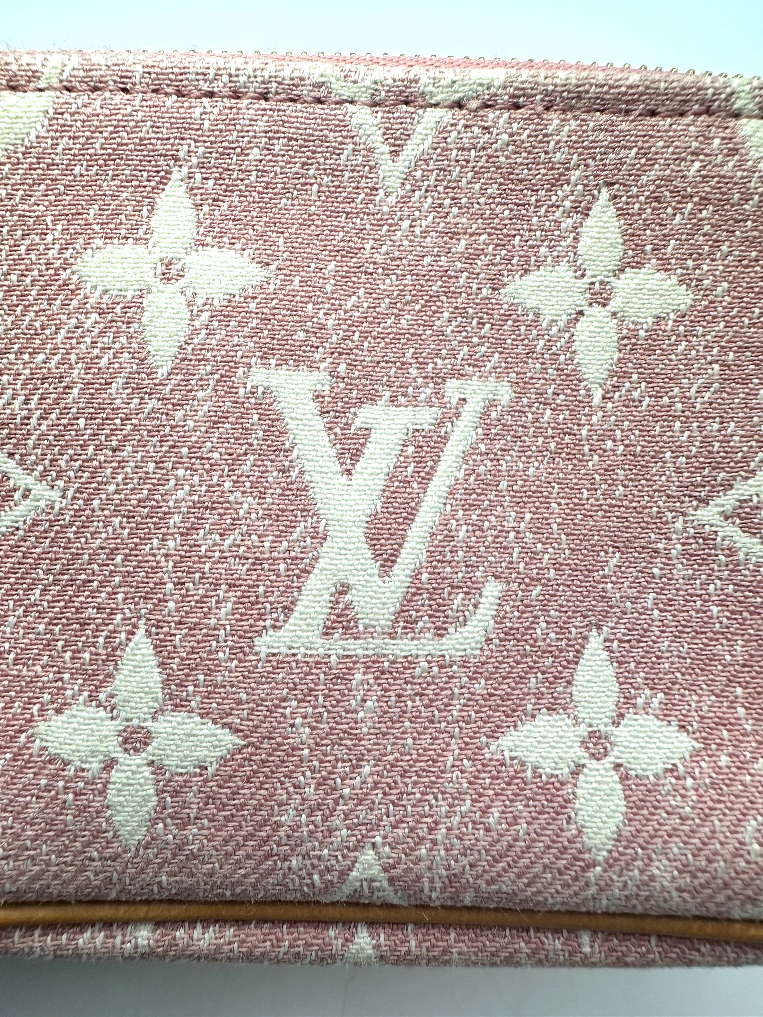 Louis Vuitton Pink Monogram Denim Micro Pochette Accessories LV1931