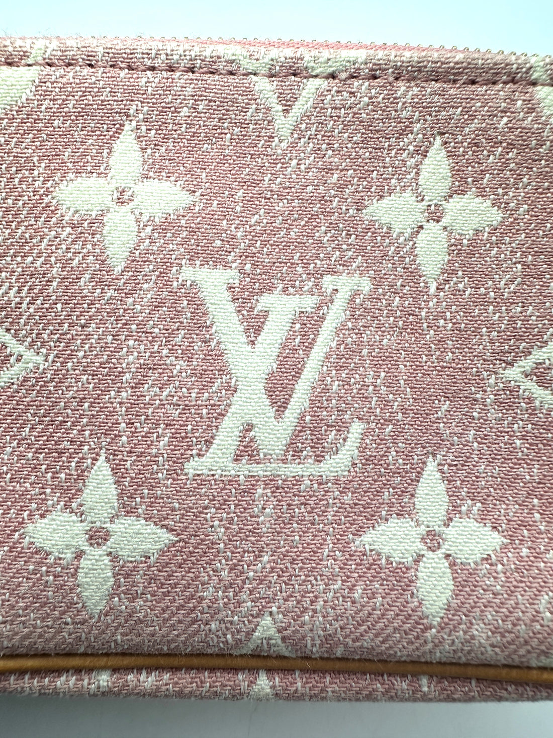 Louis Vuitton Pink Monogram Denim Micro Pochette Accessories LV1931