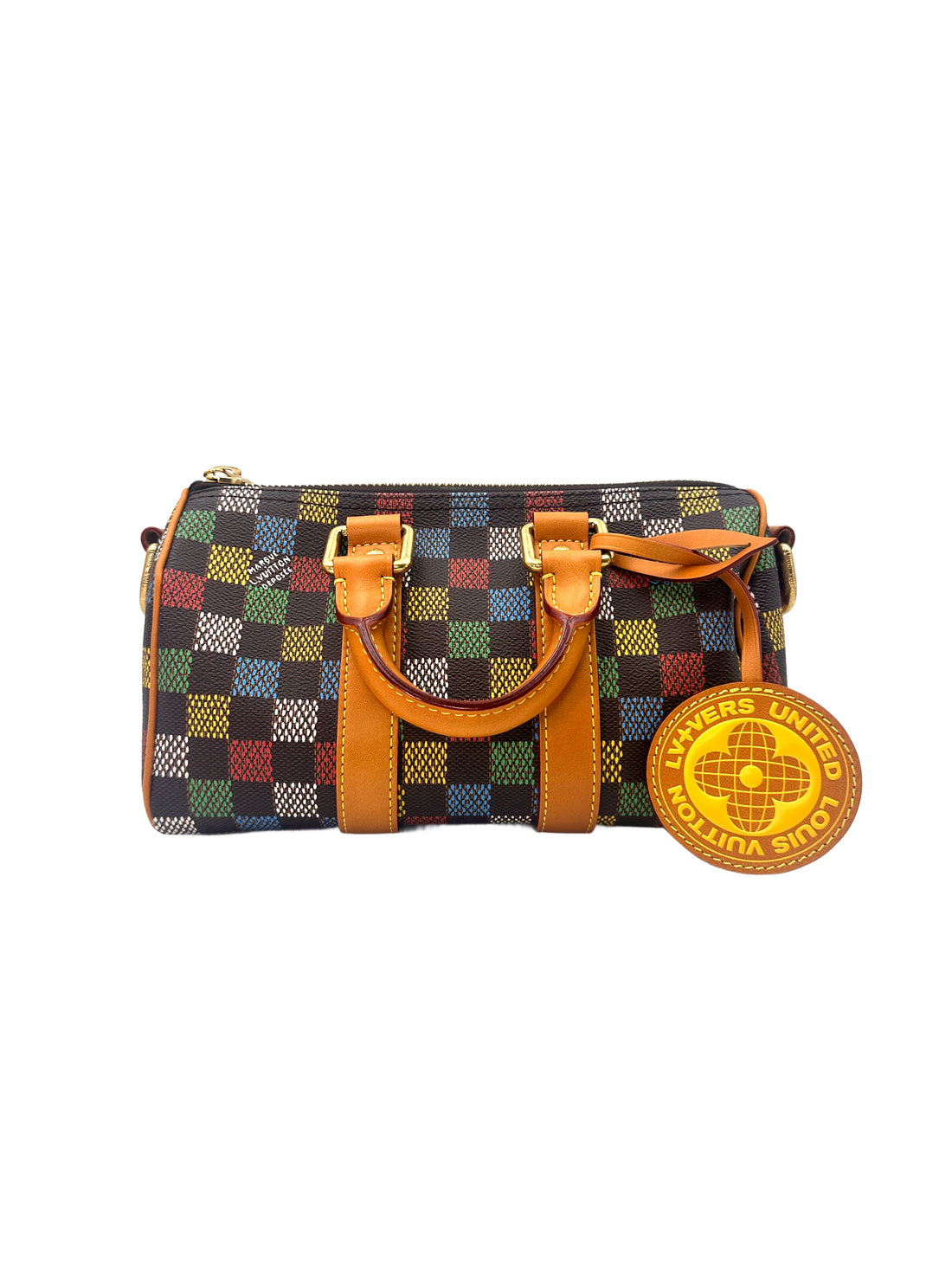 Louis Vuitton Keepall 25 Multicolor Damier Ebene Handle Bag LV1940