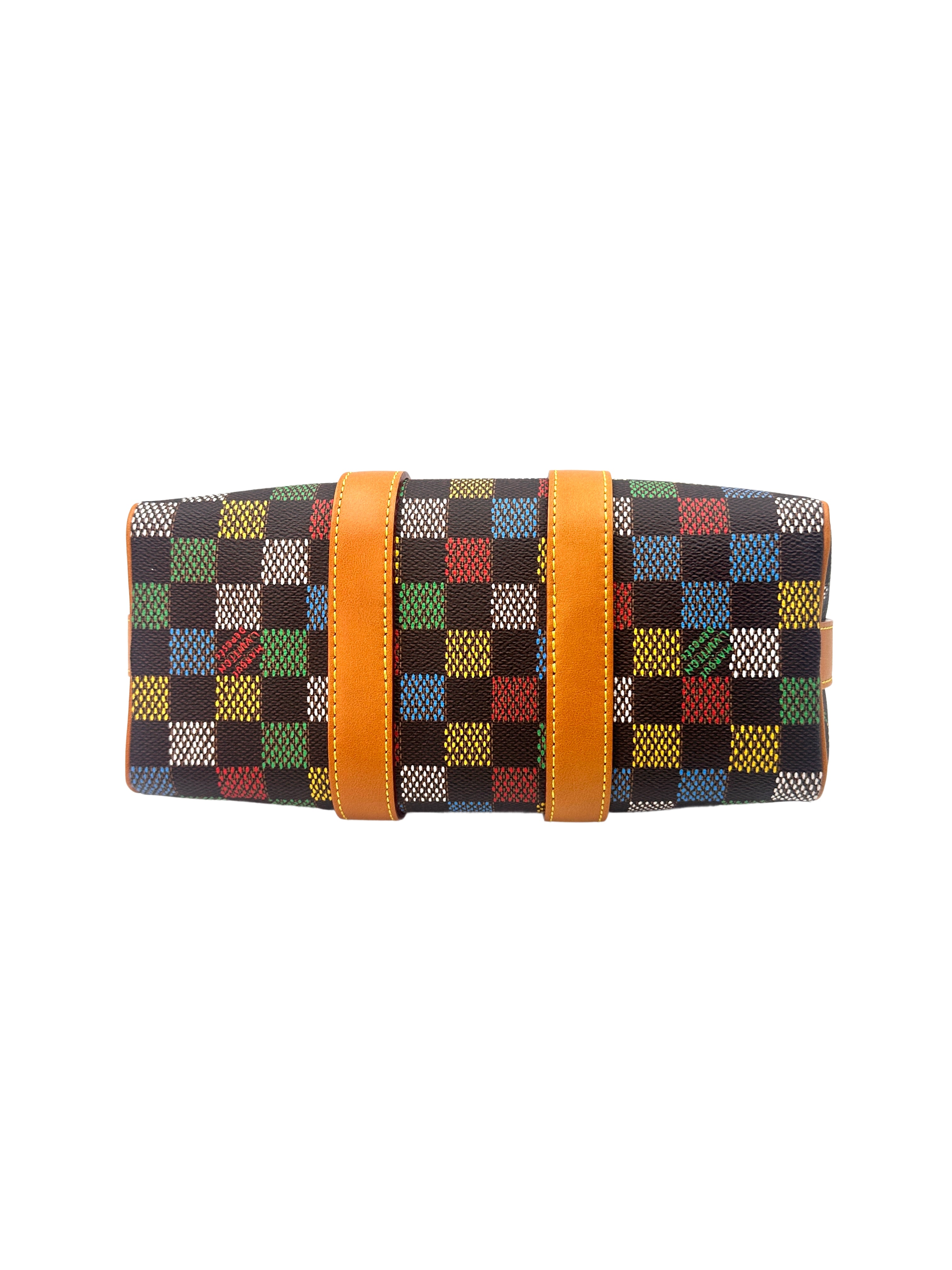 Louis Vuitton Keepall 25 Multicolor Damier Ebene Handle Bag LV1940