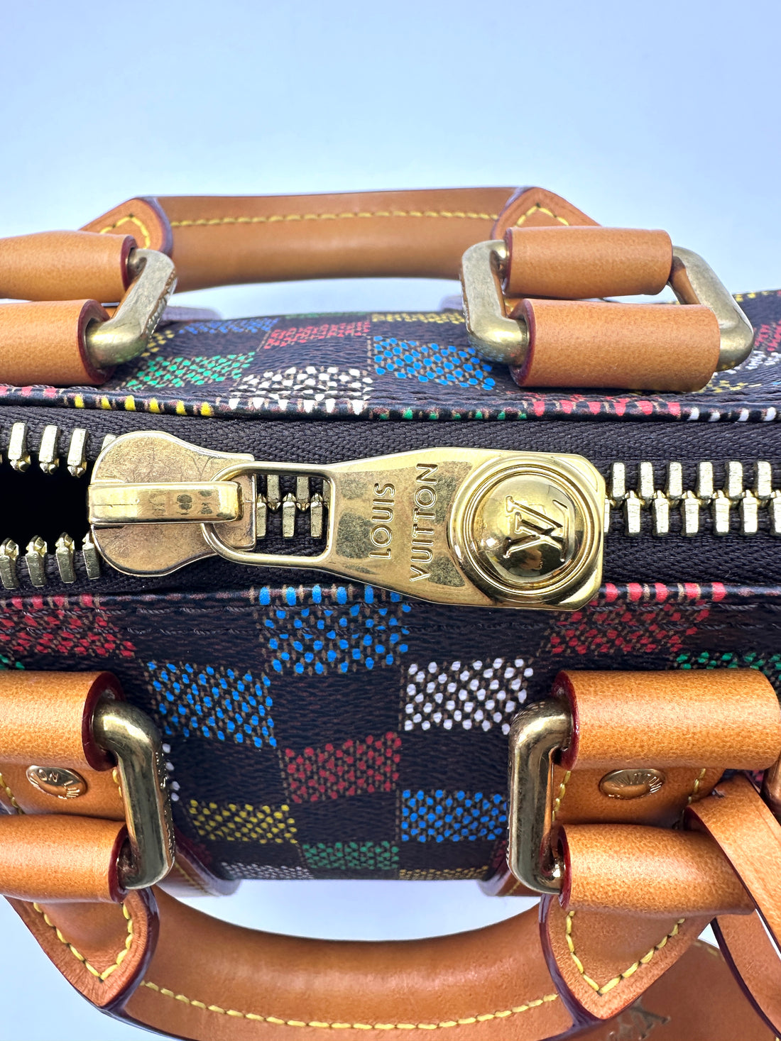 Louis Vuitton Keepall 25 Multicolor Damier Ebene Handle Bag LV1940