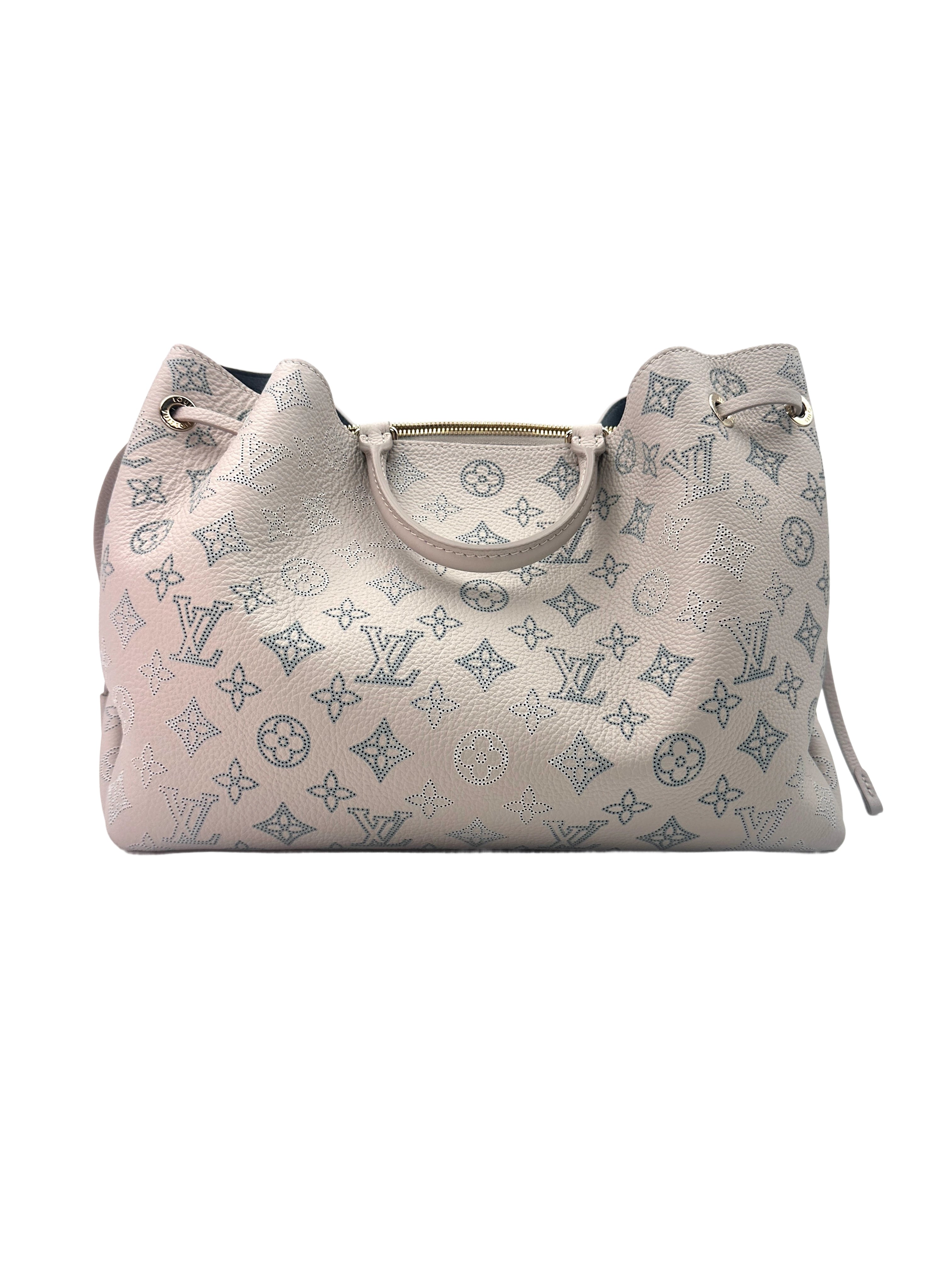 Louis Vuitton Mahina Bella Blue Nuage Perforated Calfskin Handle Bag LV1942