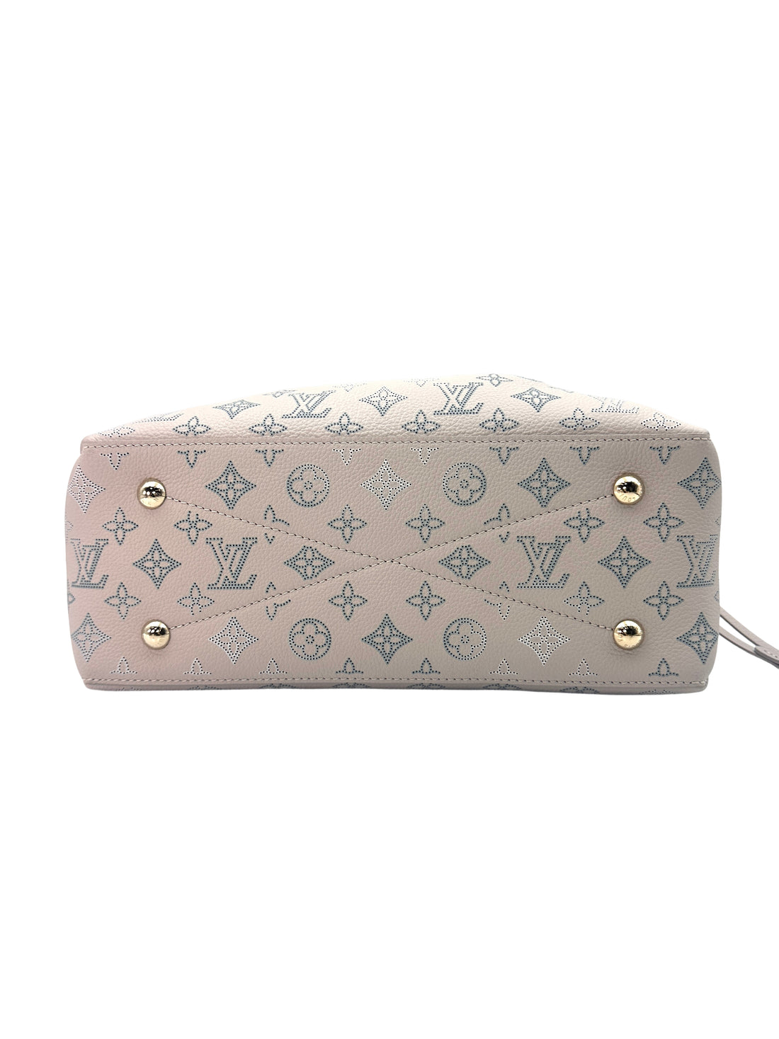 Louis Vuitton Mahina Bella Blue Nuage Perforated Calfskin Handle Bag LV1942