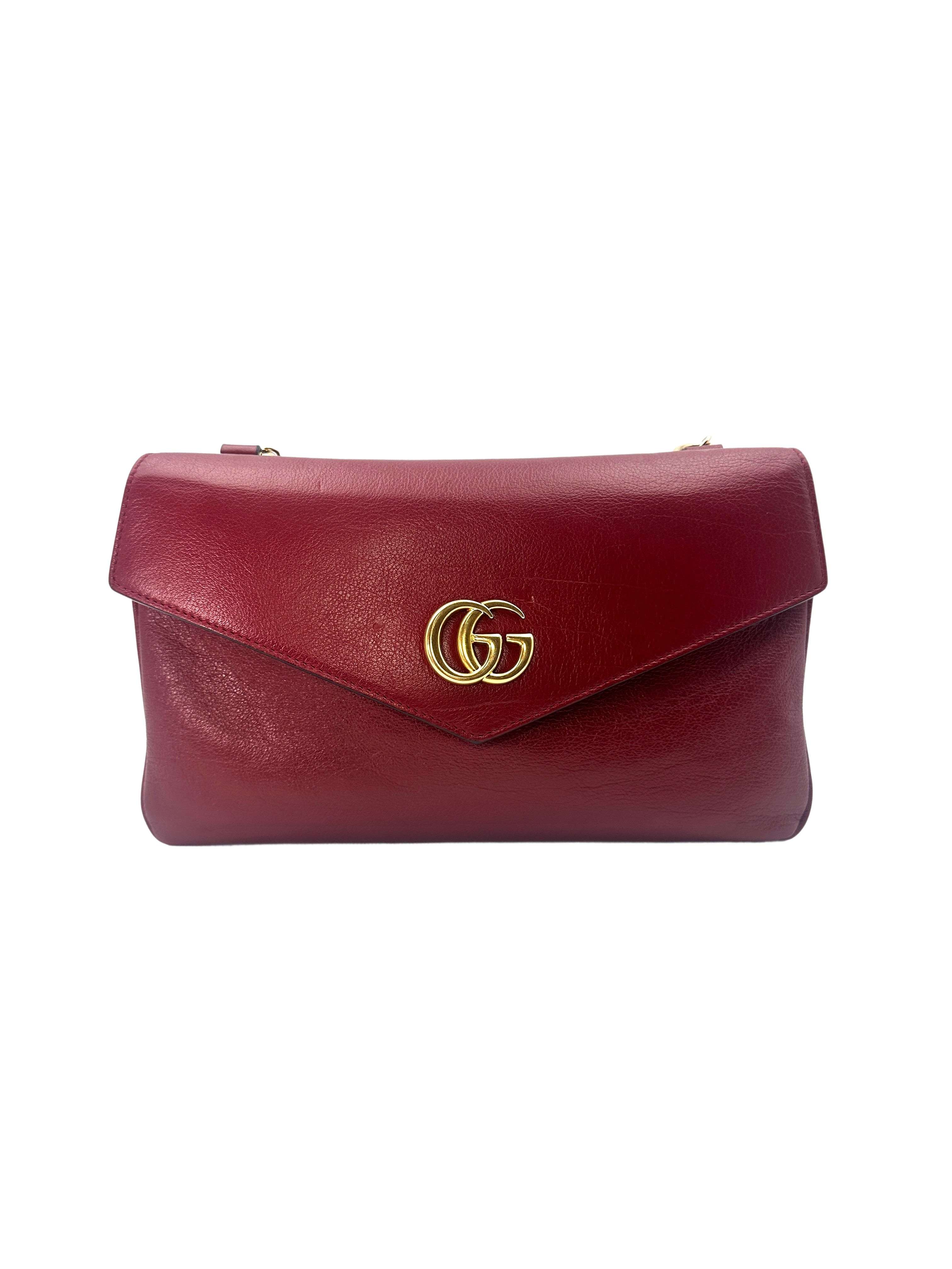 Gucci Thiara Envelope Shoulder Bag With Tiger Head Charm GG628