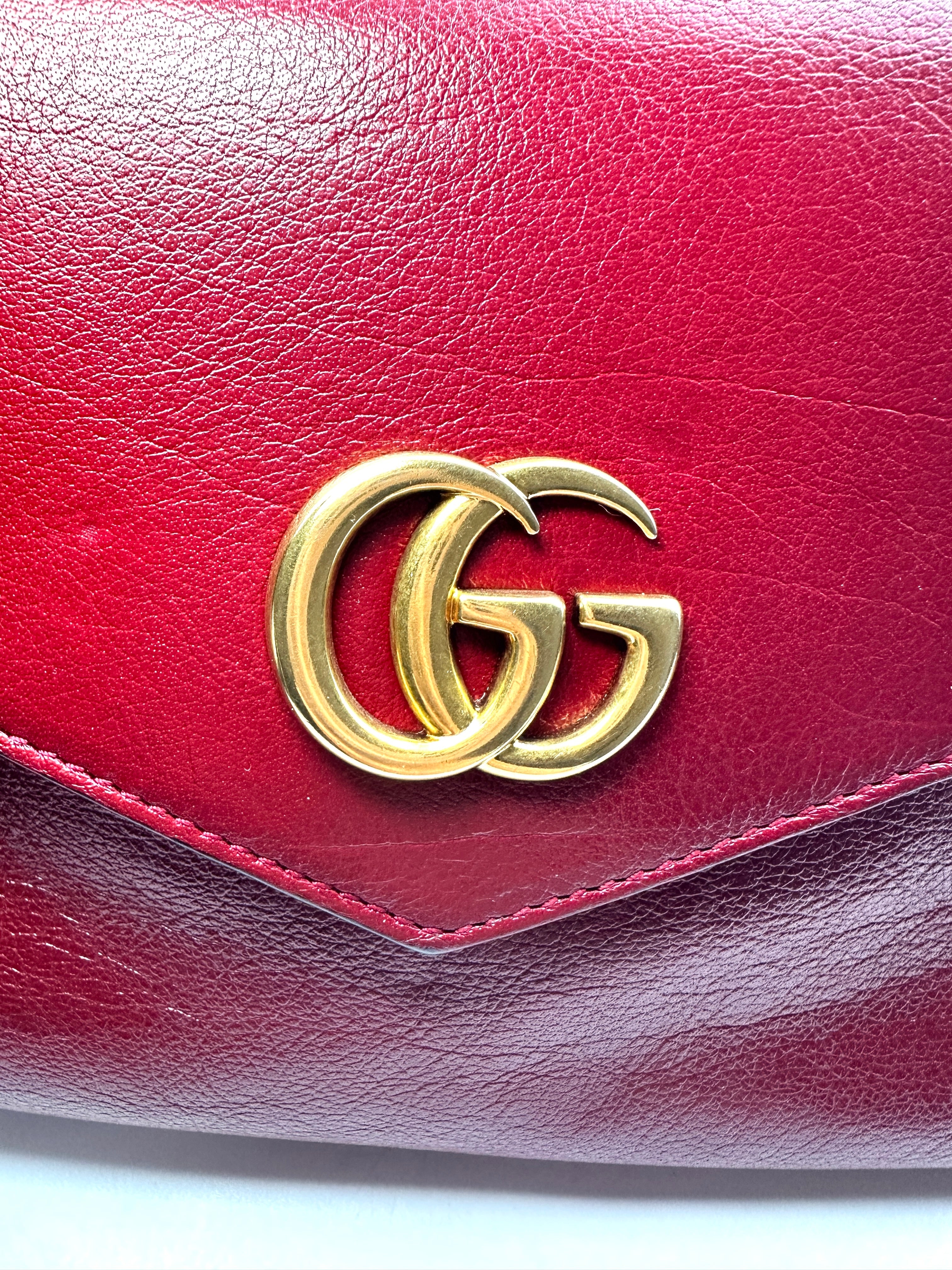 Gucci Thiara Envelope Shoulder Bag With Tiger Head Charm GG628