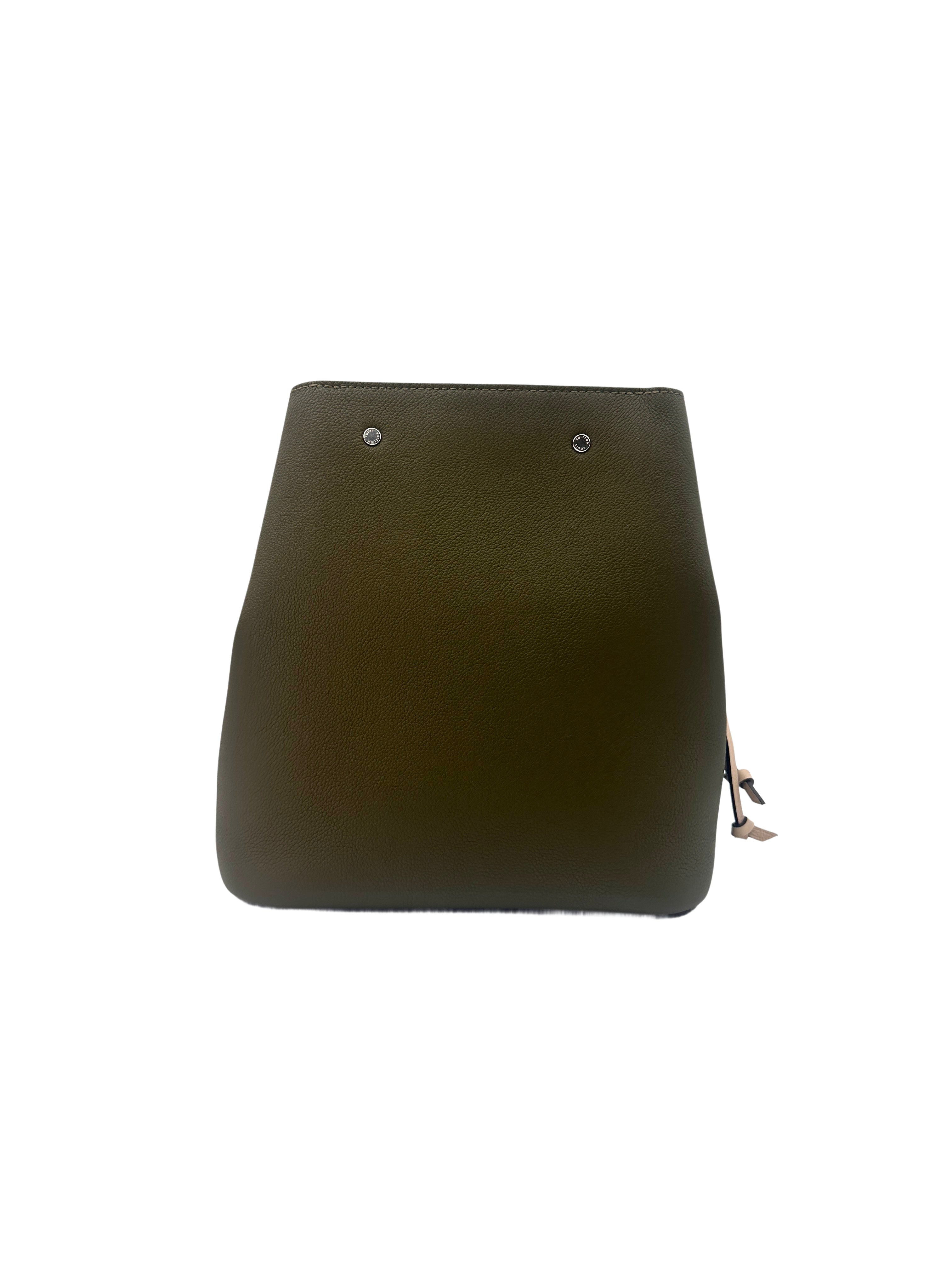 Louis Vuitton Lockme Moss Green Taurillon Leather Bucket Bag LV1938