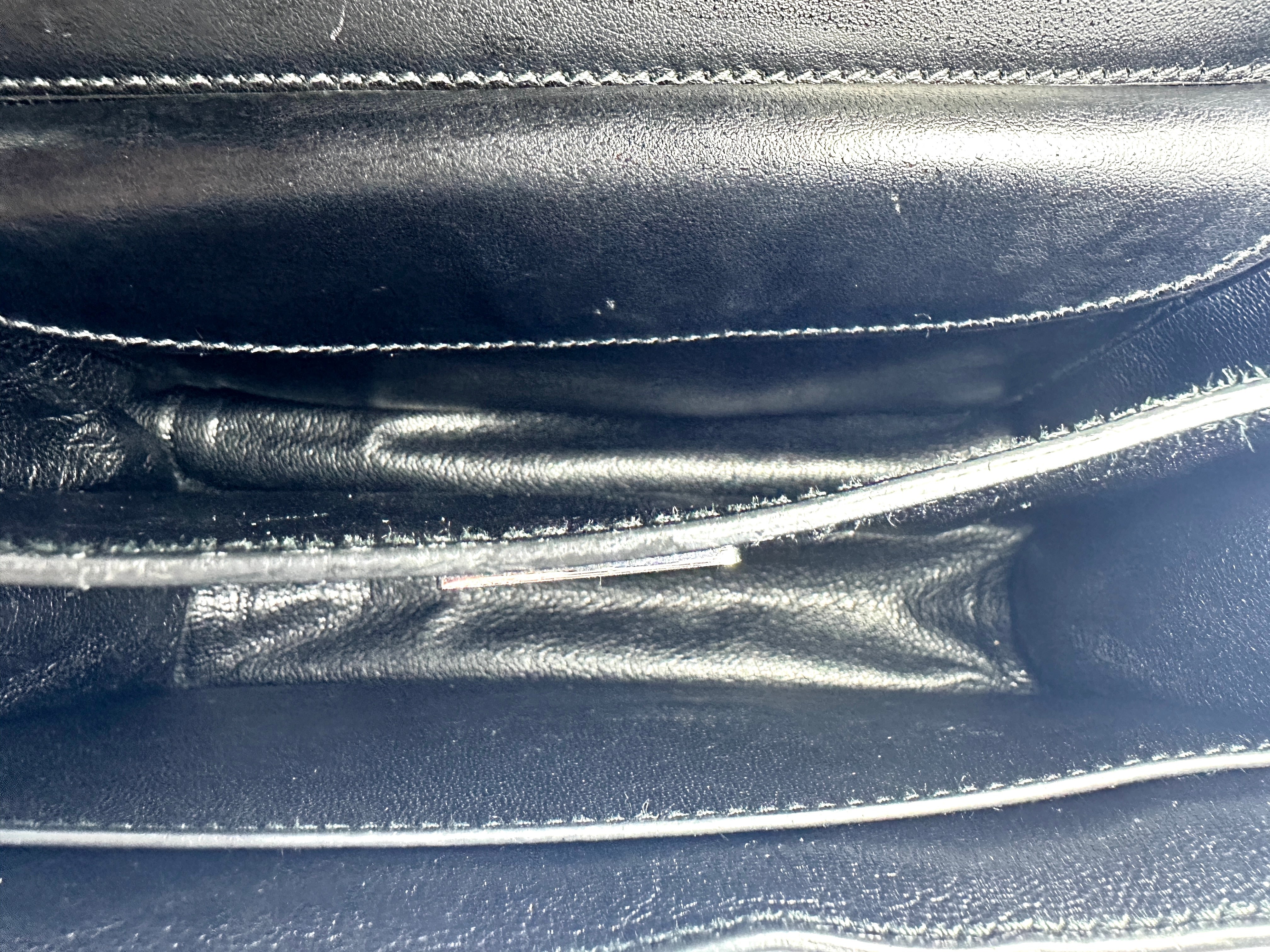 Prada Cahier Black Calfskin Shoulder Bag With Silver Hardware PR188