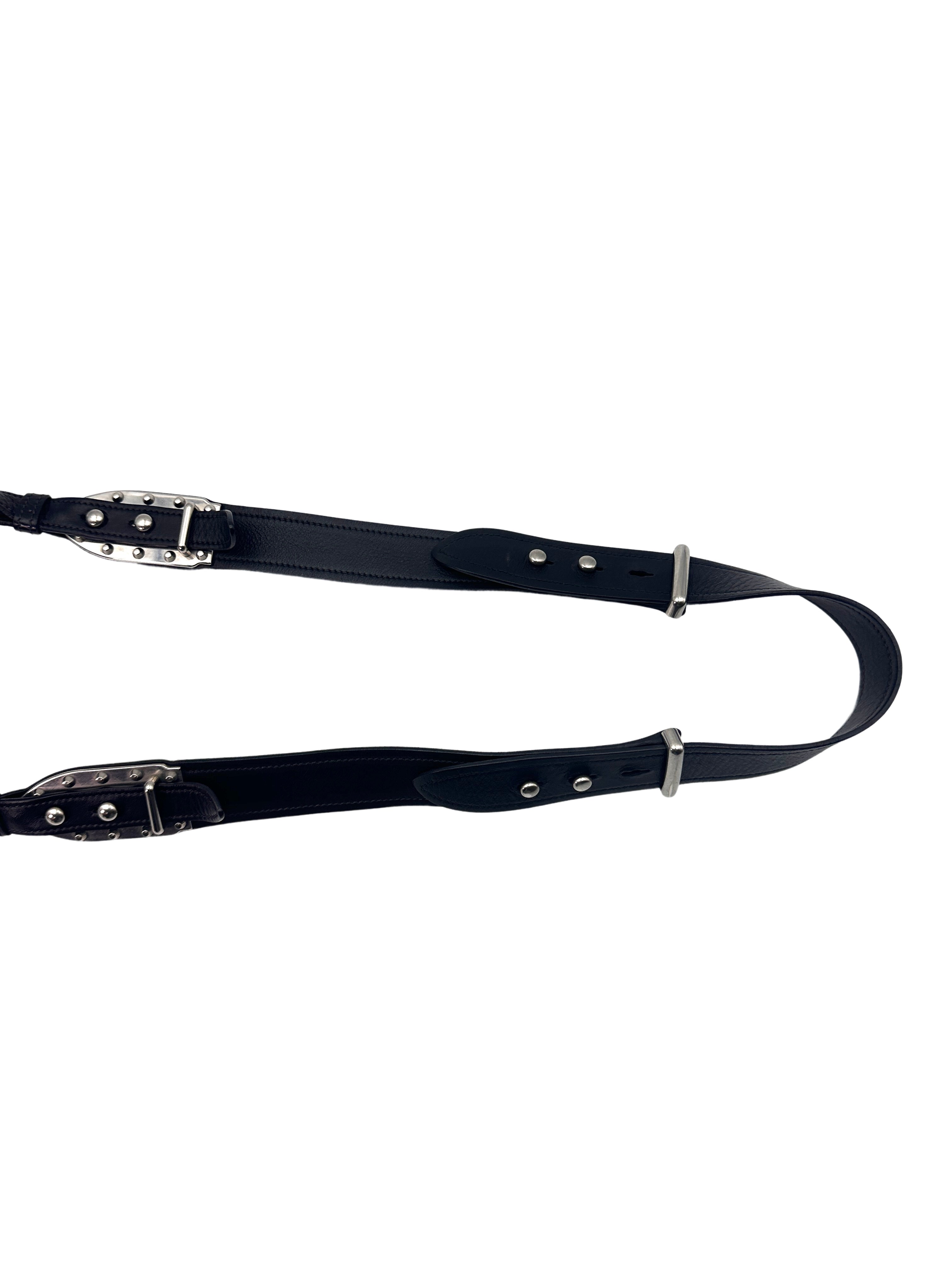 Prada Cahier Black Calfskin Shoulder Bag With Silver Hardware PR188