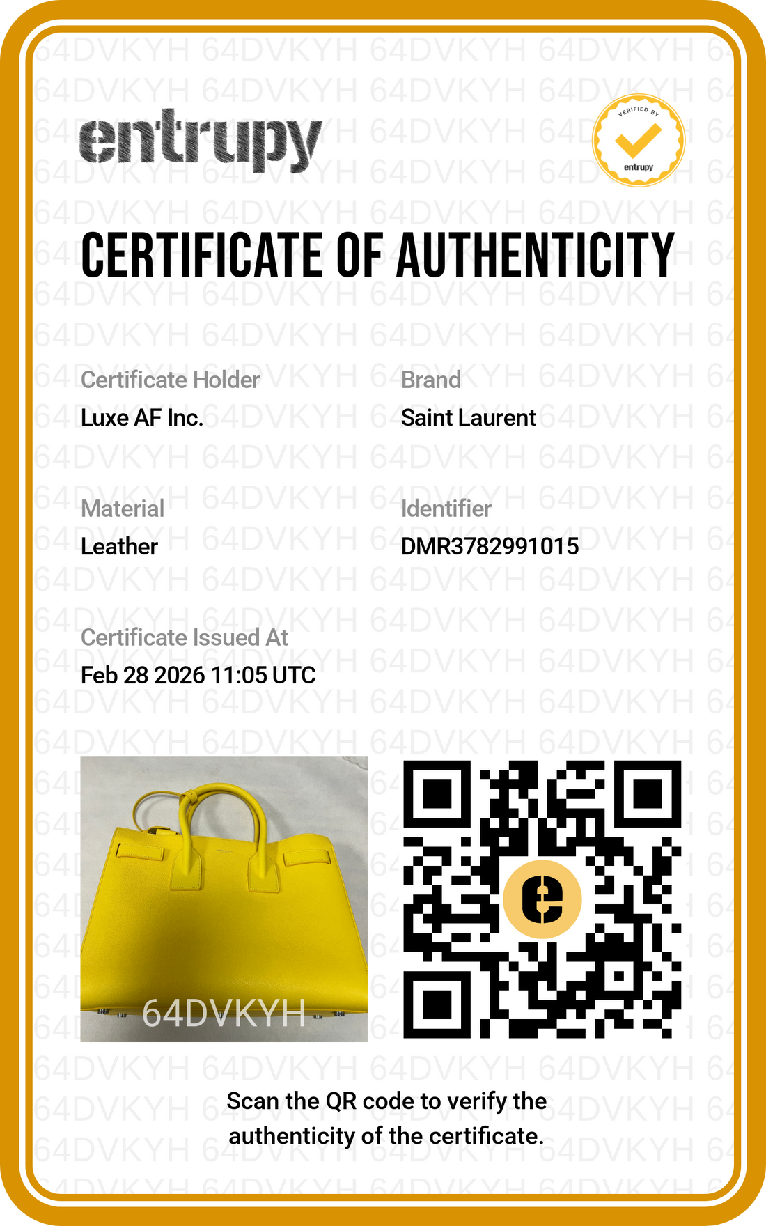 Saint Laurent Sac De Jour Yellow Leather Medium Size Handle Bag SL162
