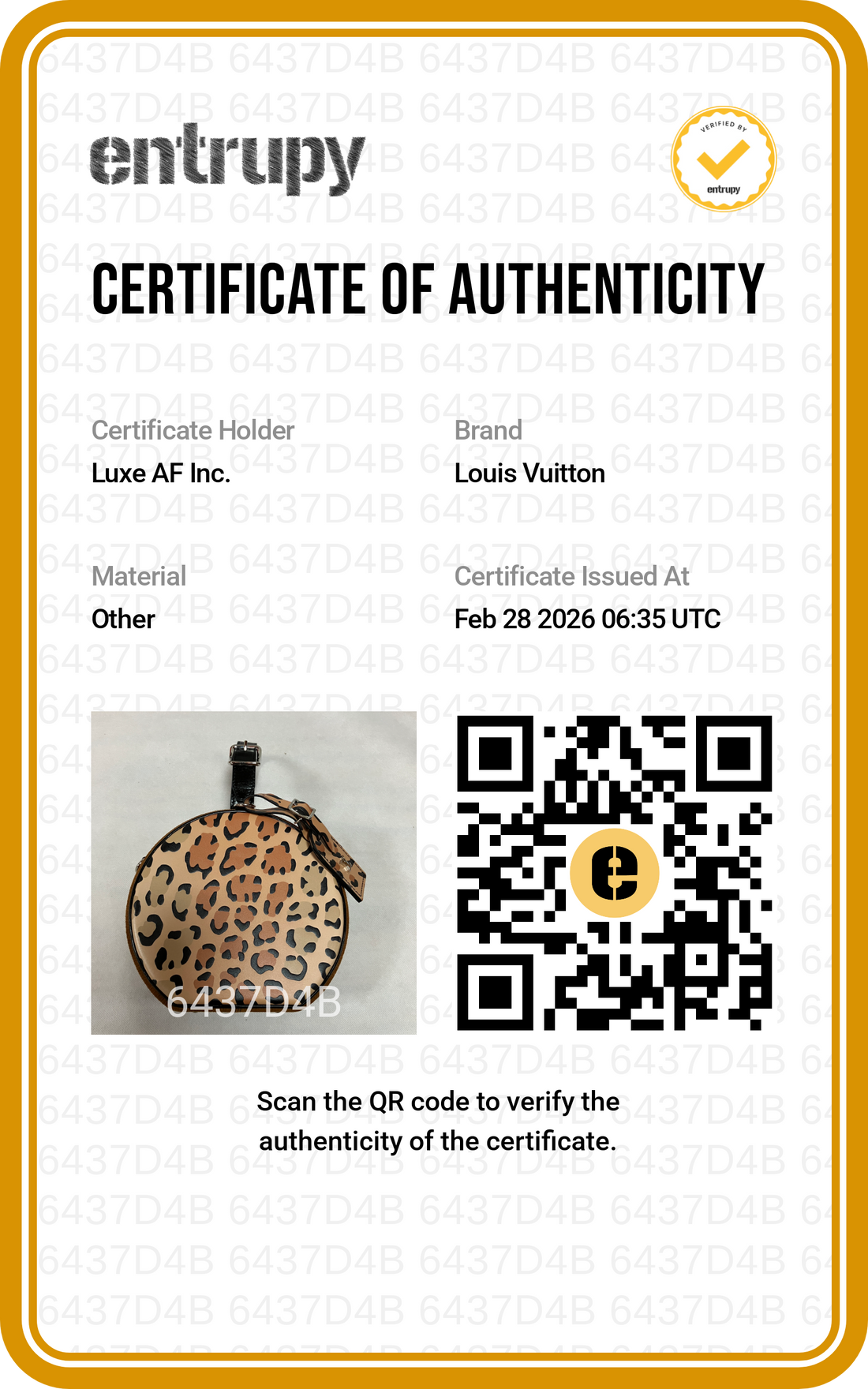 Louis Vuitton Petite Boite Chapeau Reverse Monogram Canvas And Leopard Print Handle Bag IRIS013