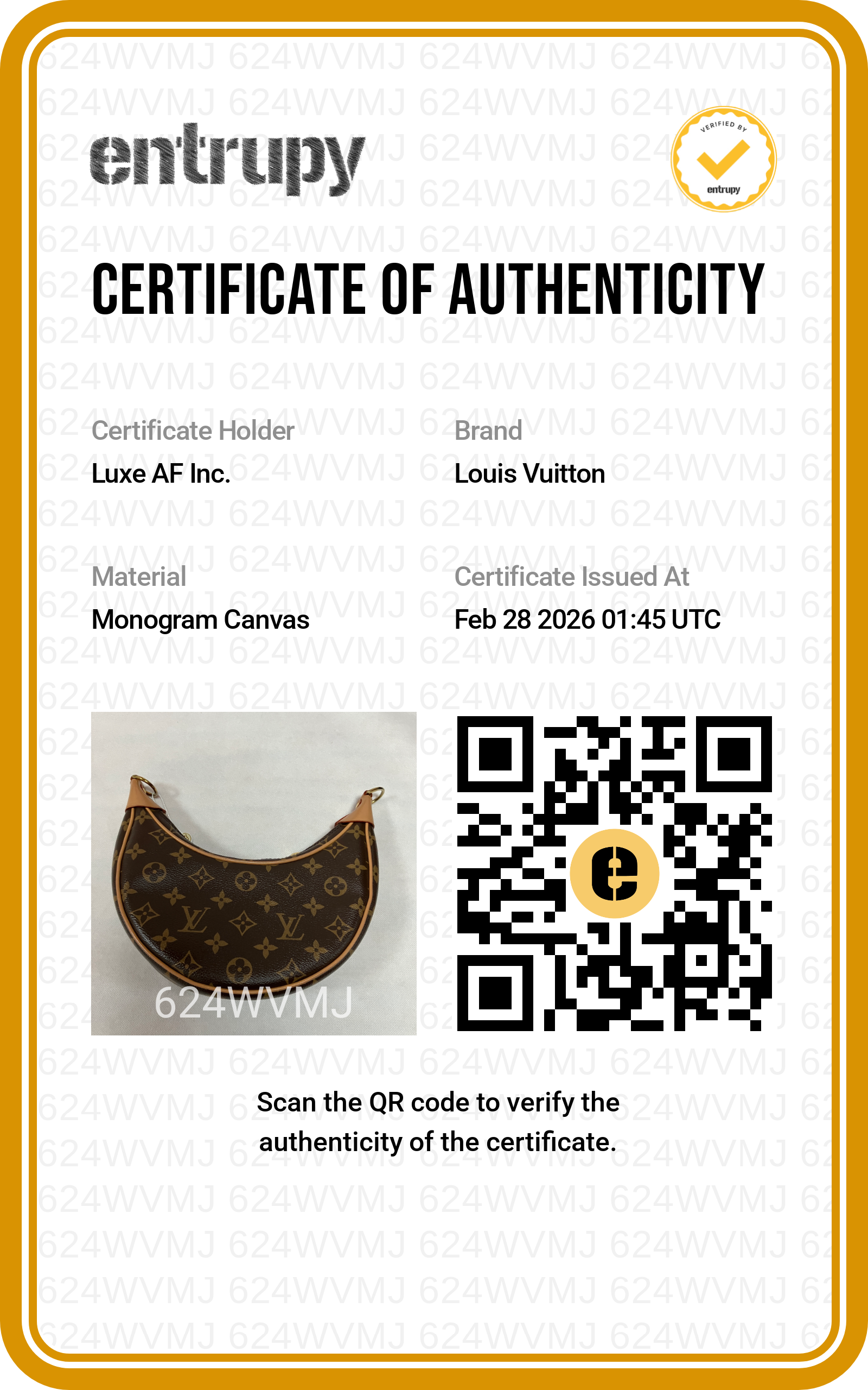Louis Vuitton Loop Brown Monogram Leather Chain Shoulder Bag LV1932