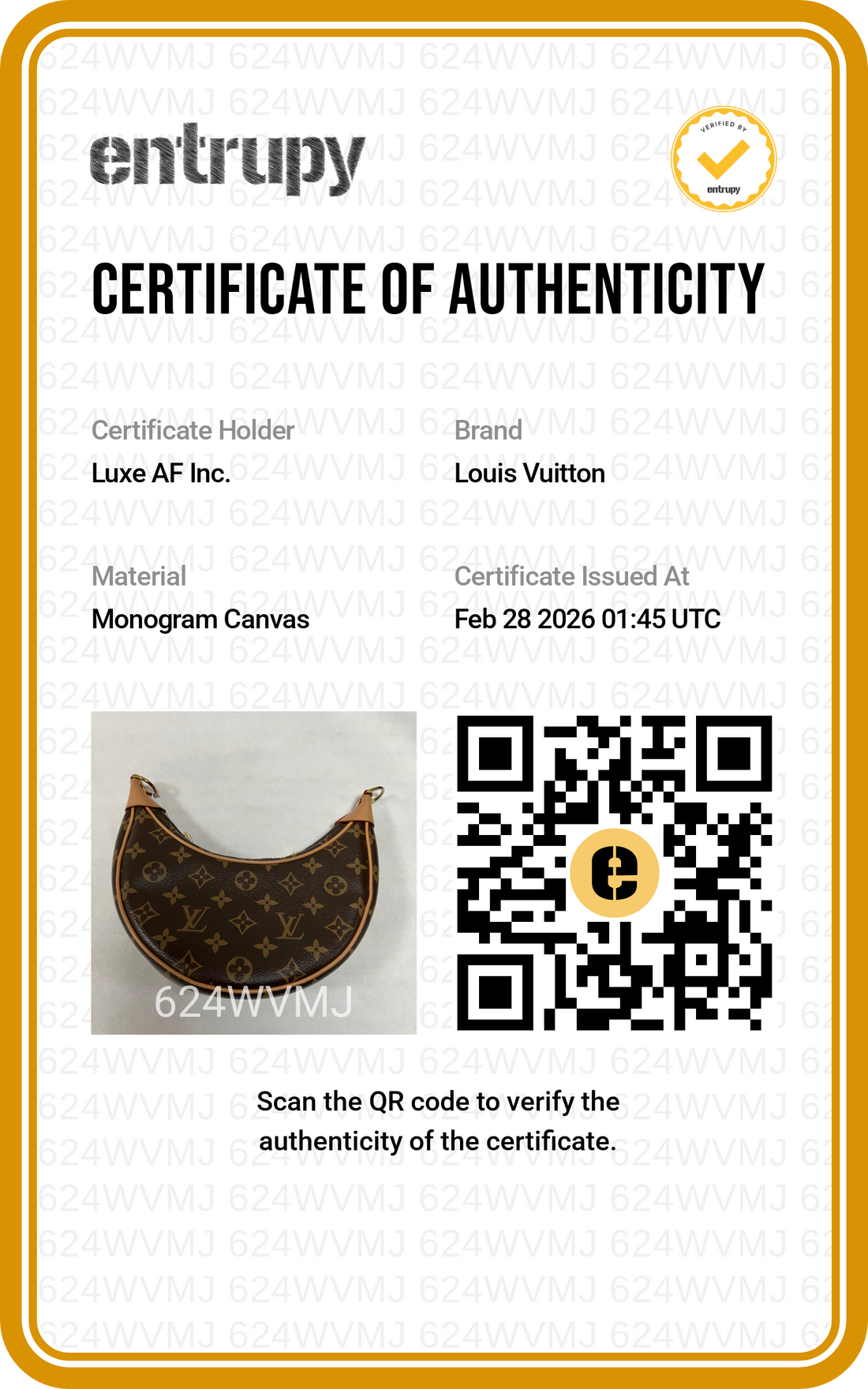 Louis Vuitton Loop Brown Monogram Leather Chain Shoulder Bag LV1932
