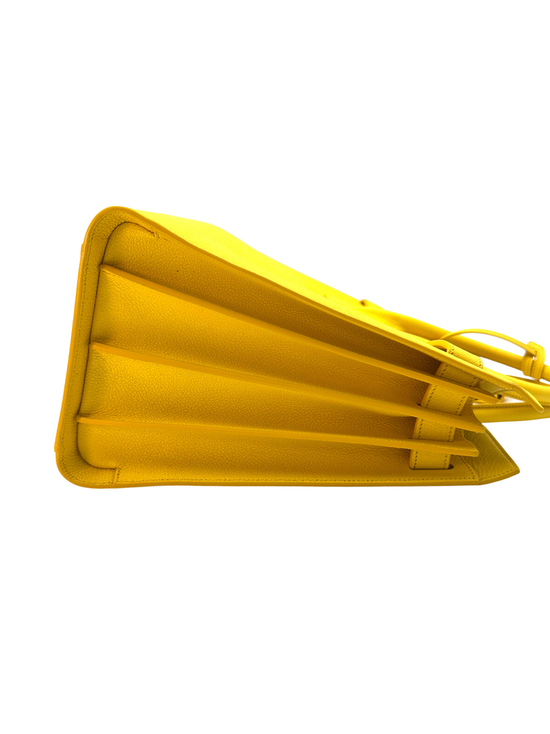 Saint Laurent Sac De Jour Yellow Leather Medium Size Handle Bag SL162