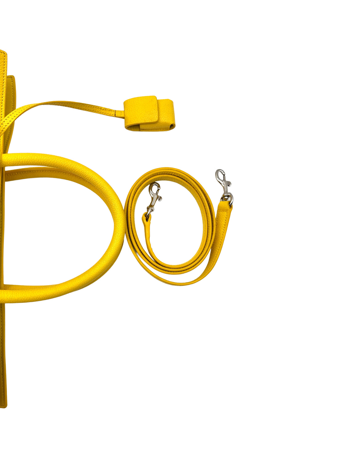 Saint Laurent Sac De Jour Yellow Leather Medium Size Handle Bag SL162