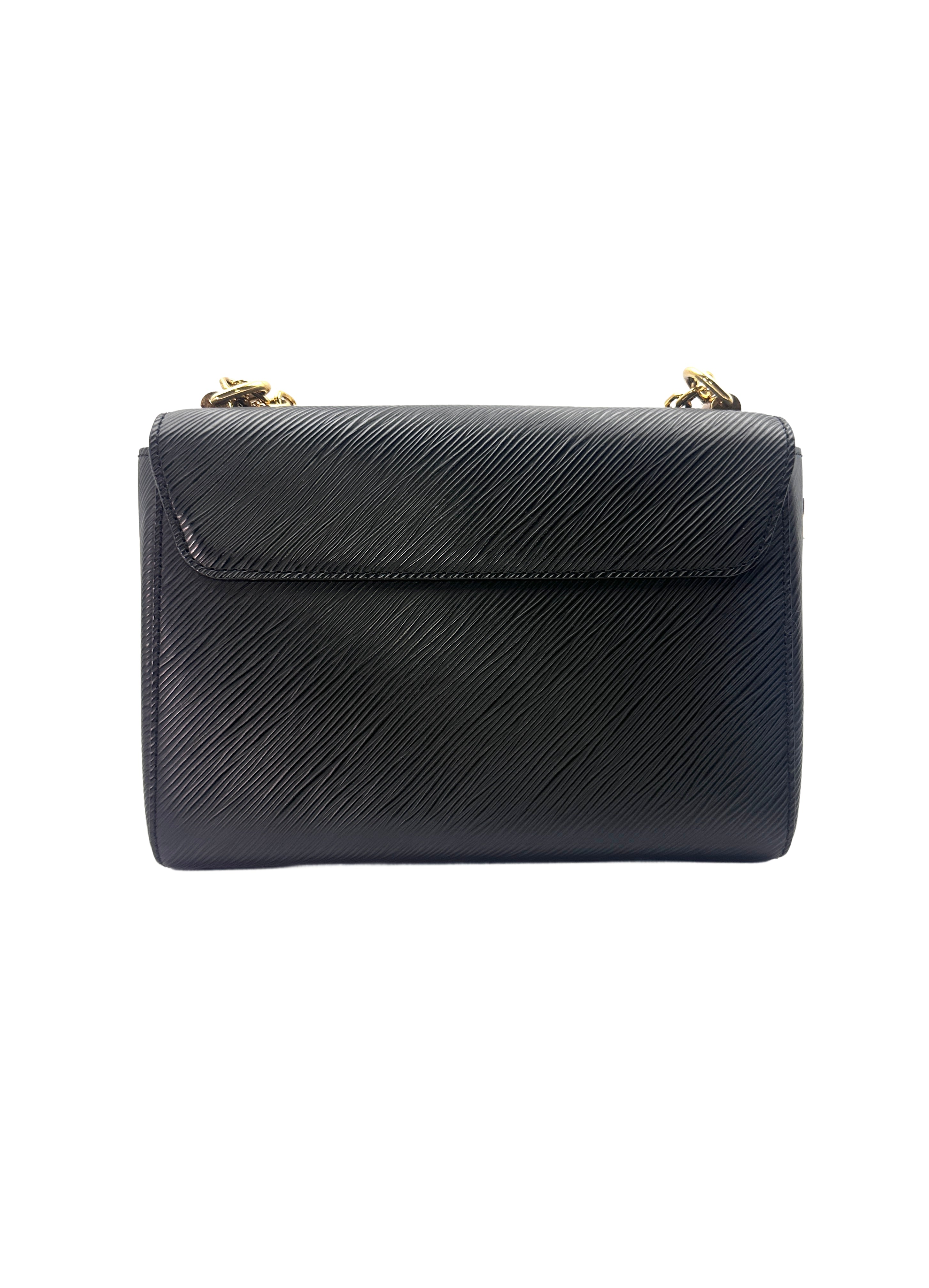Louis Vuitton Love Lock Twist Black Epi Leather Shoulder Bag LV1947