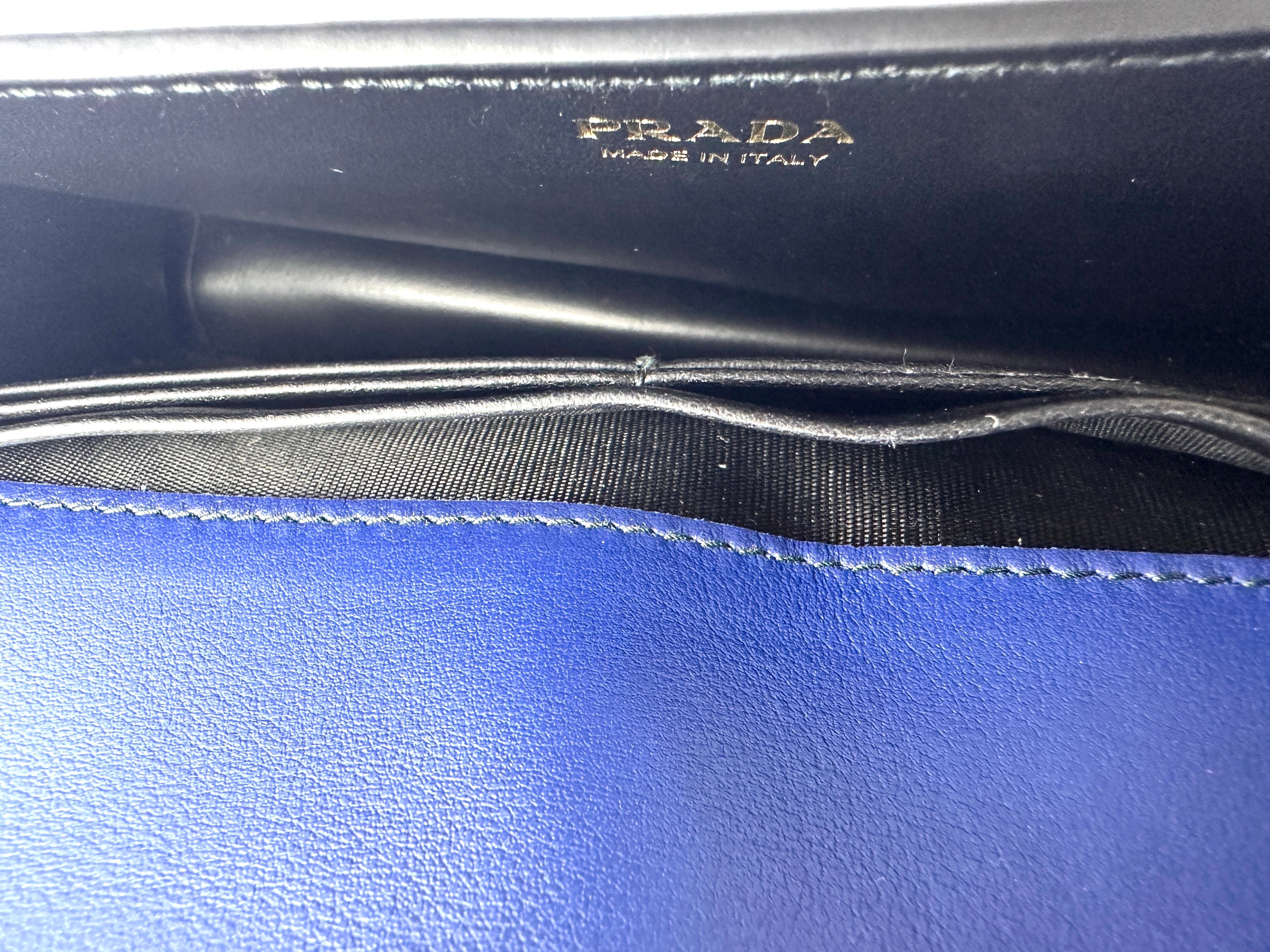Prada Cahier Crystal-Embellished Saffiano Leather Small Size Chain Bag PR189