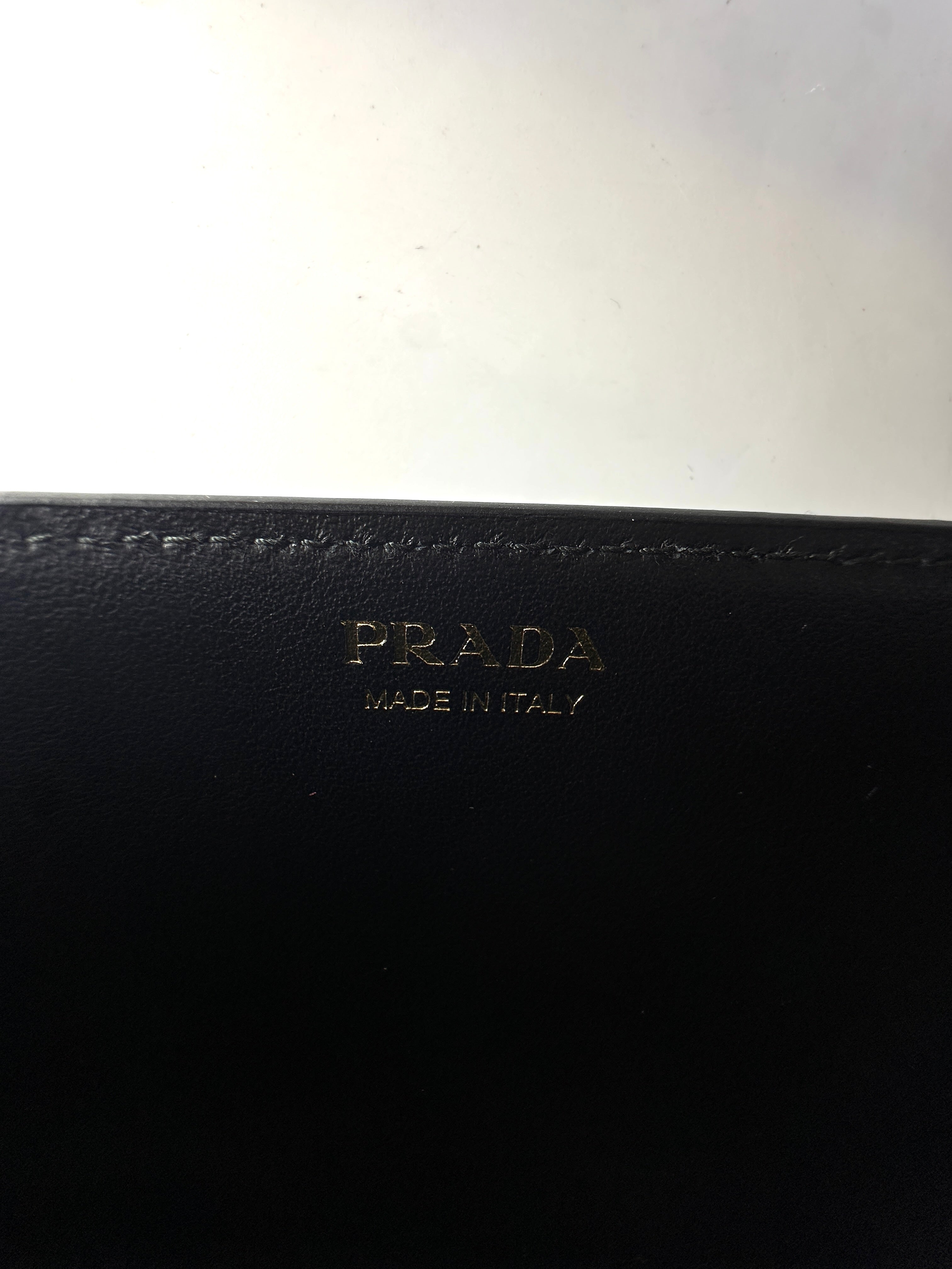 Prada Cahier Crystal-Embellished Saffiano Leather Small Size Chain Bag PR189