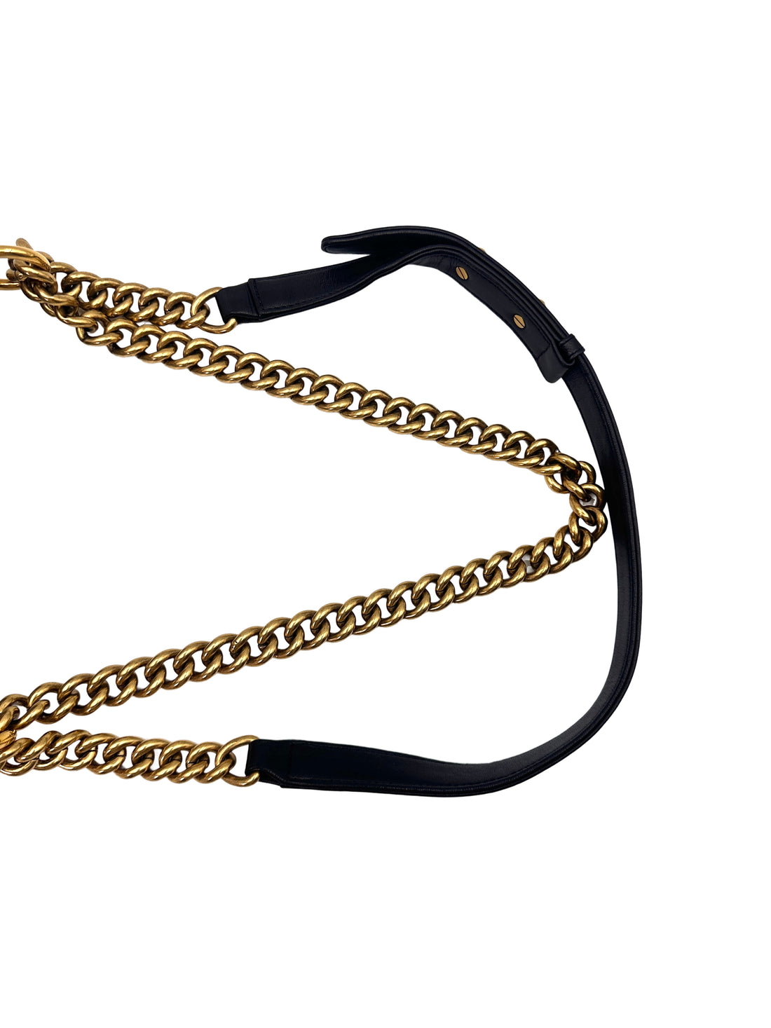 Chanel LeBoy Metallic Blue Python & Woven Gold Chain Detail Flap Bag With Gold Buckle(21***62) CC1424