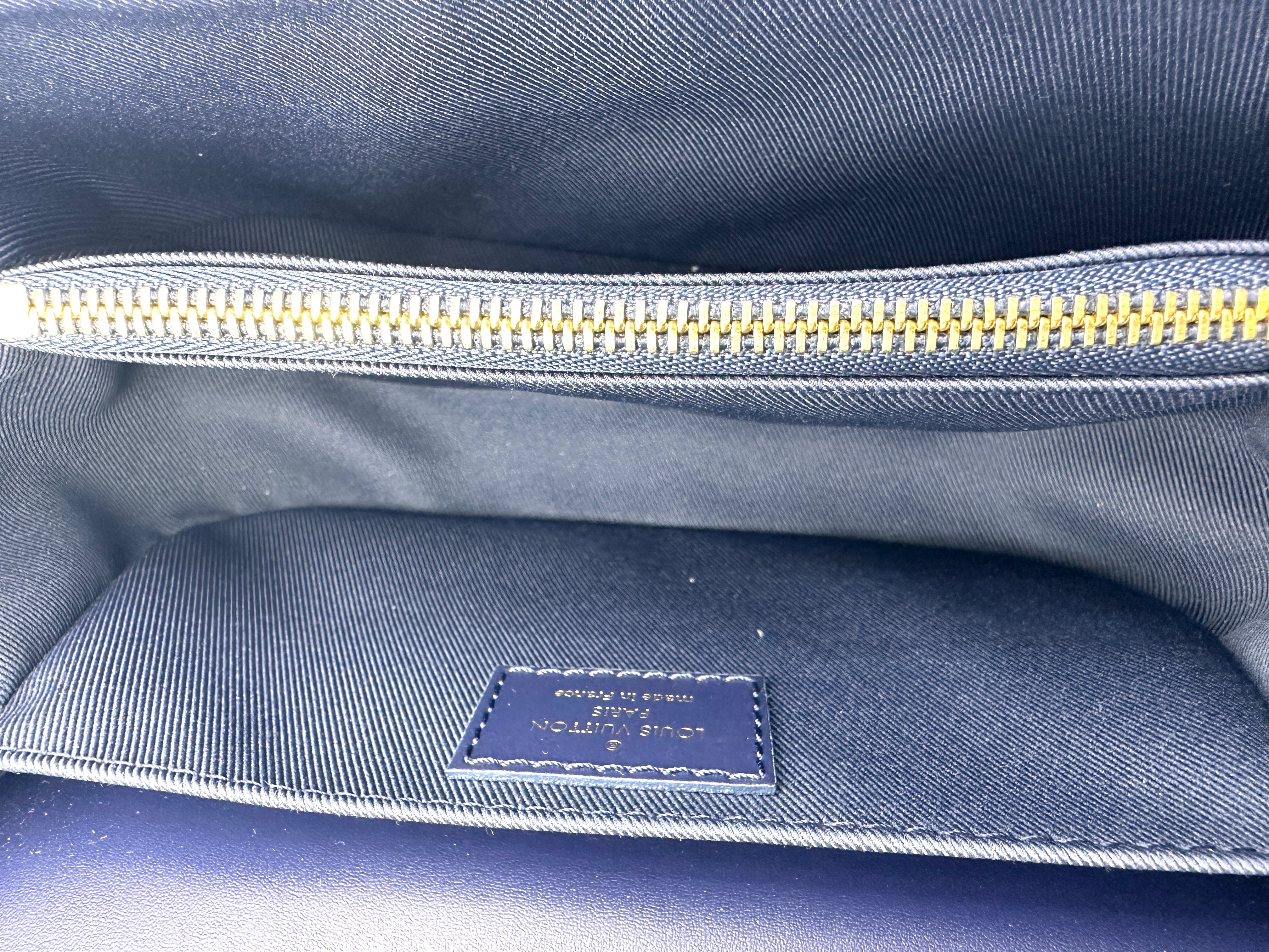 Louis Vuitton Monoglam East West Blue Pochette Metis LV1951