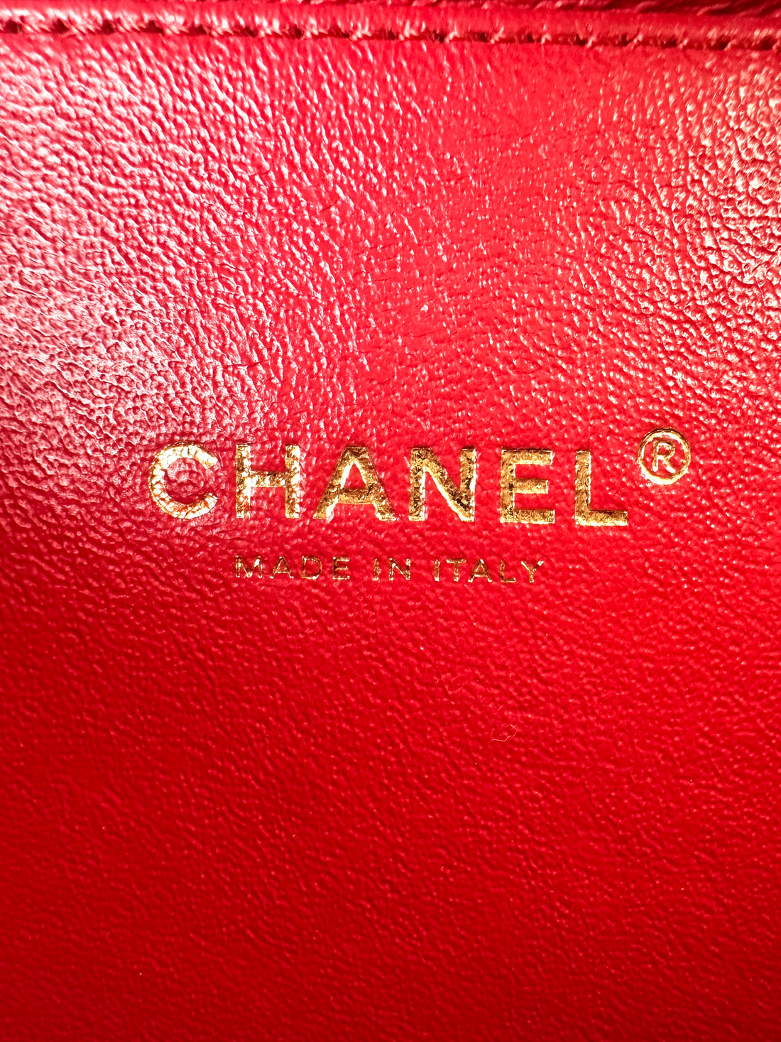 Chanel CC Filigree Red Quilted Leather Top Handle Vanity Case(25***58) CC1428