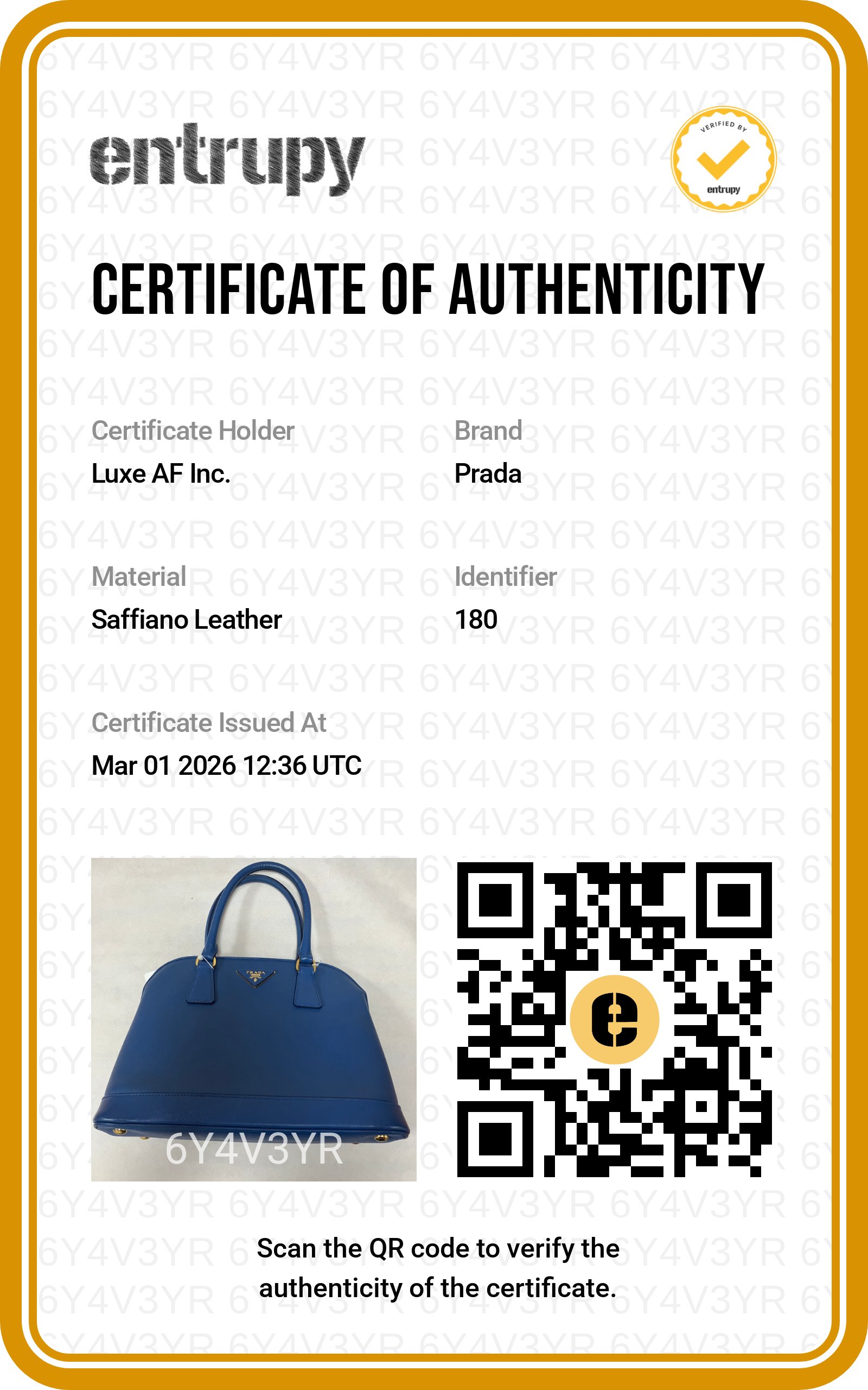 Prada Promenade Blue Saffiano Lux Leather Meidum Size Handle Bag PR190