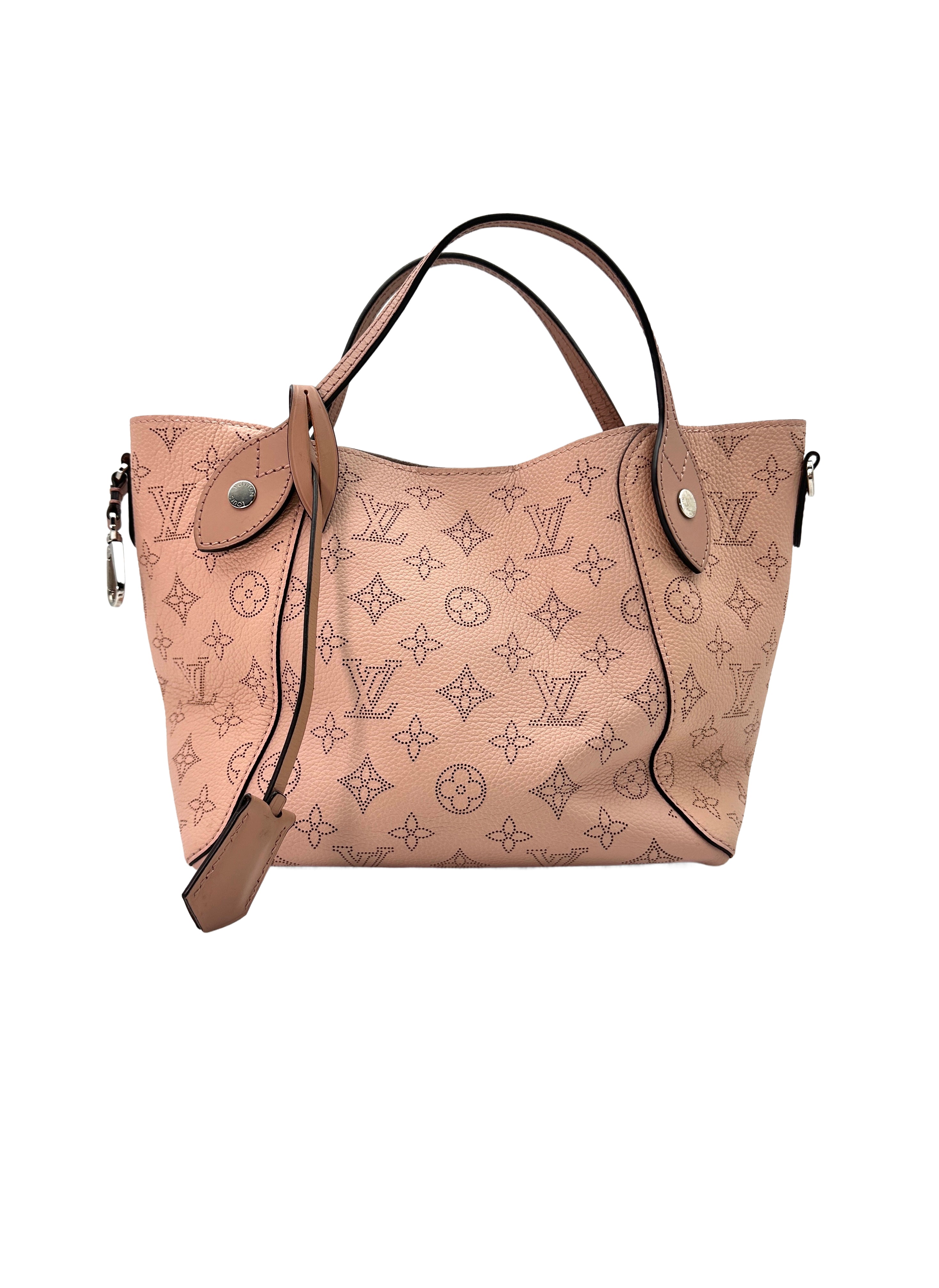 Louis Vuitton Hina PInk Leather Tote Handle Bag With Pouch LV1966