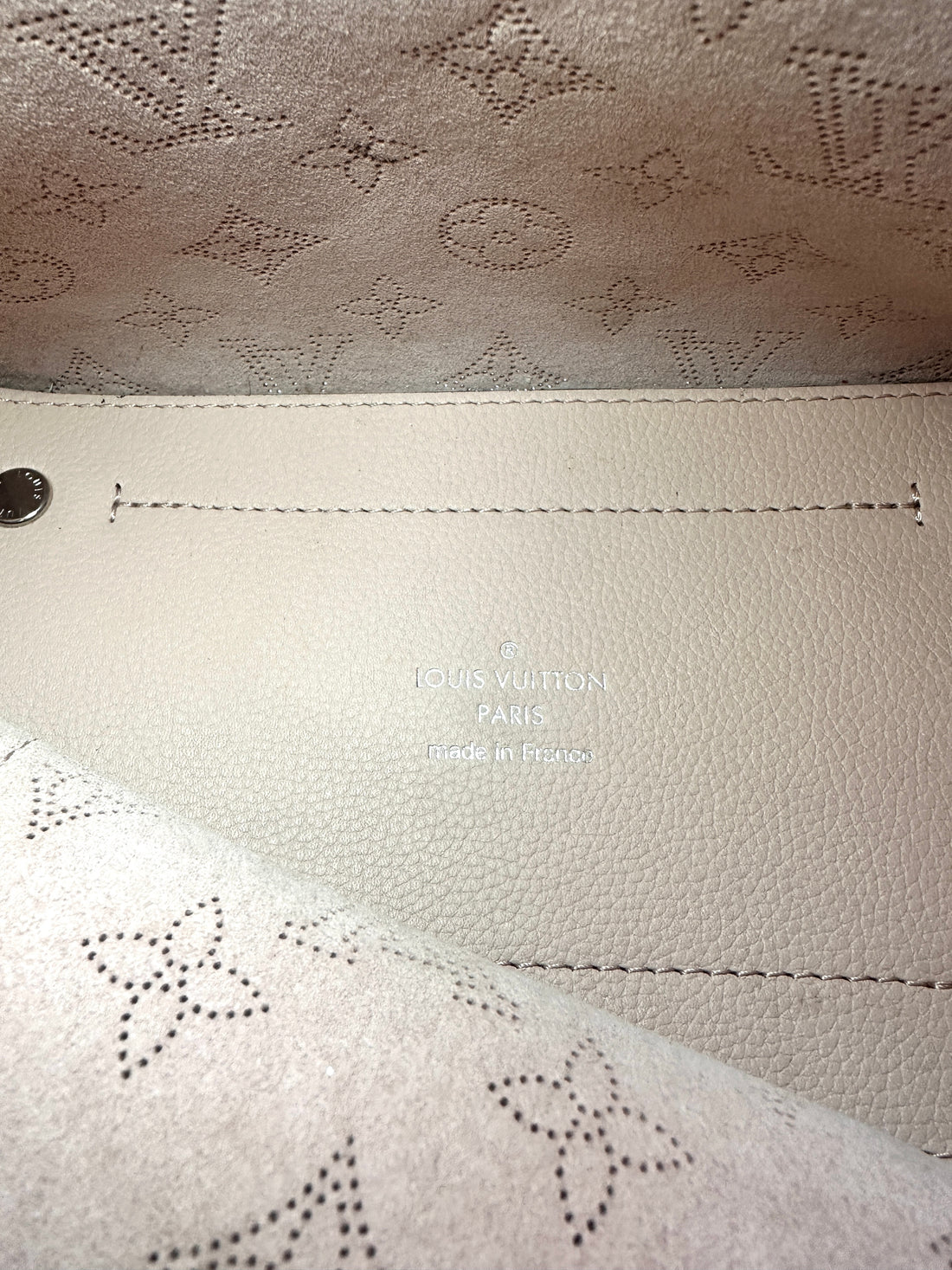 Louis Vuitton Hina PInk Leather Tote Handle Bag With Pouch LV1966