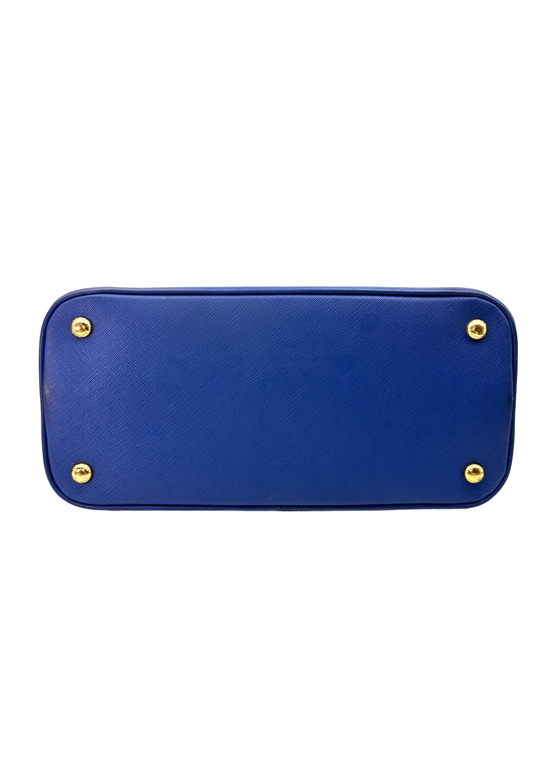 Prada Promenade Blue Saffiano Lux Leather Meidum Size Handle Bag PR190