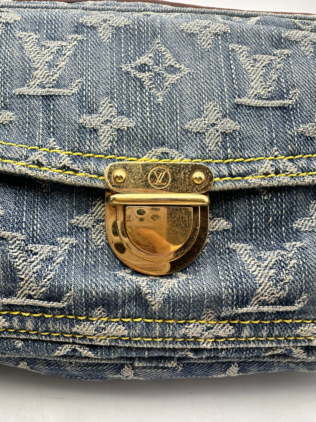 Louis Vuitton Blue Monogram Denim Bum Bag LV1964