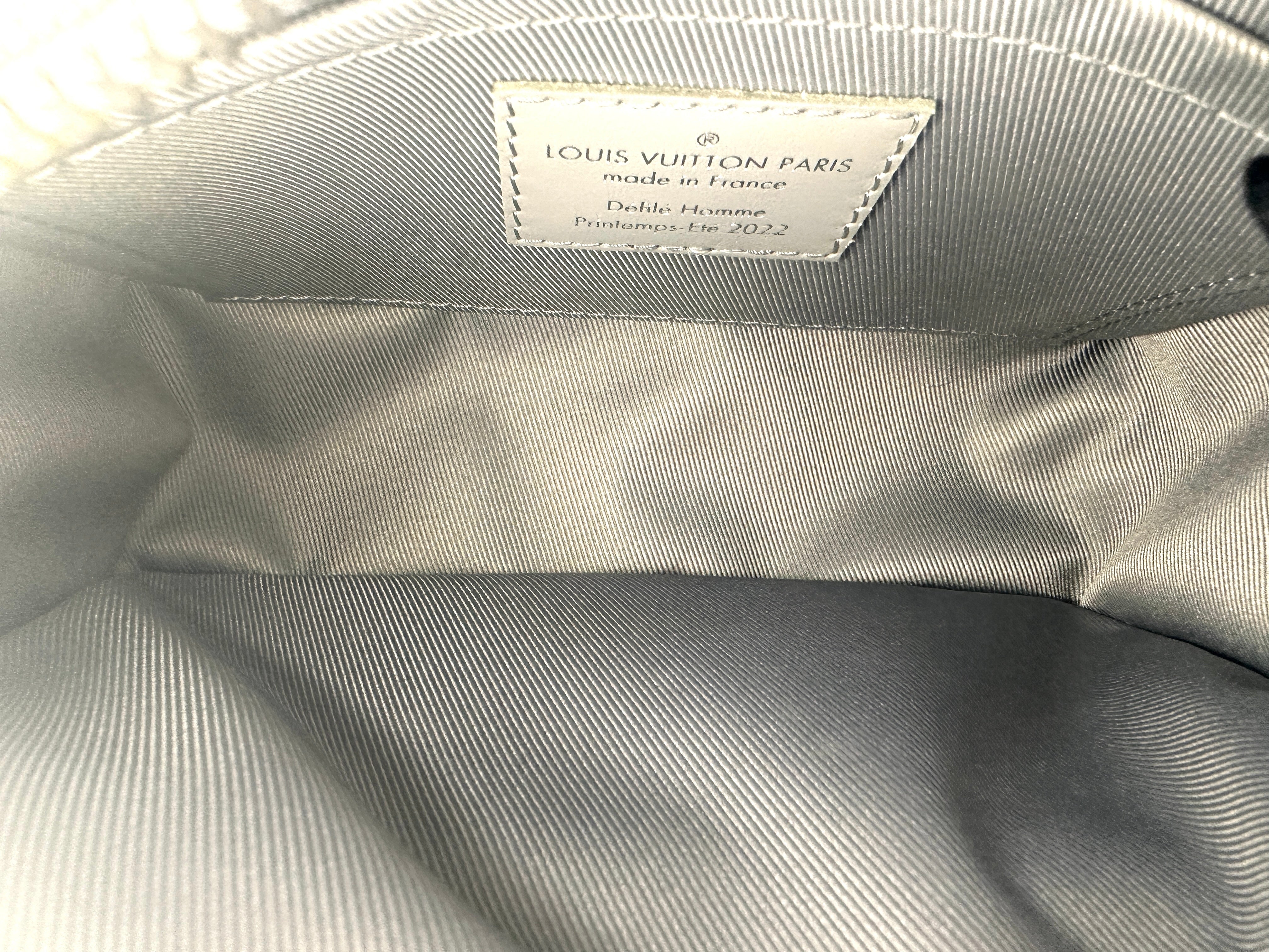 Louis Vuitton Mini Solf Trunk Silver Damier Glitter Shoulder Bag LV1957