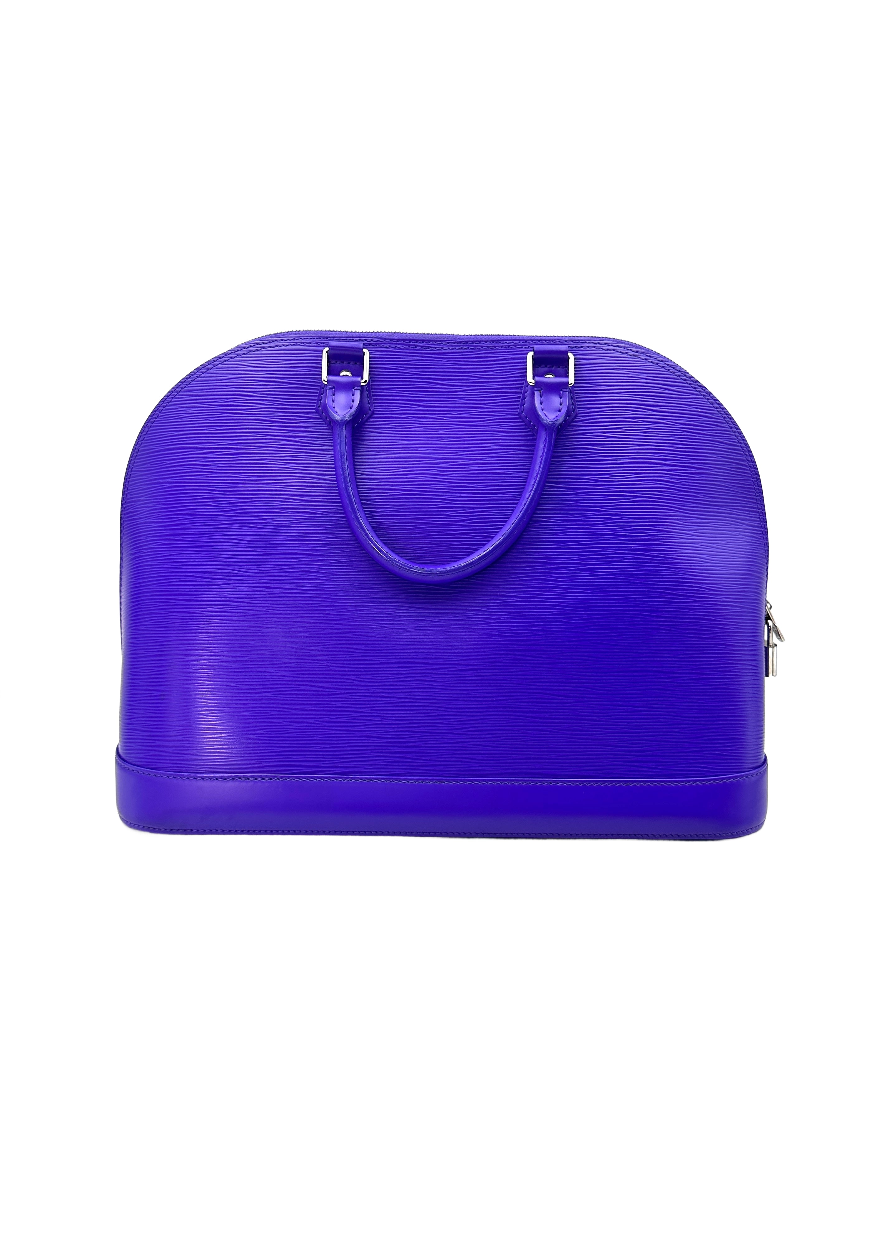 Louis Vuitton Alma Blue Epi Leather Handle Bag LV1961