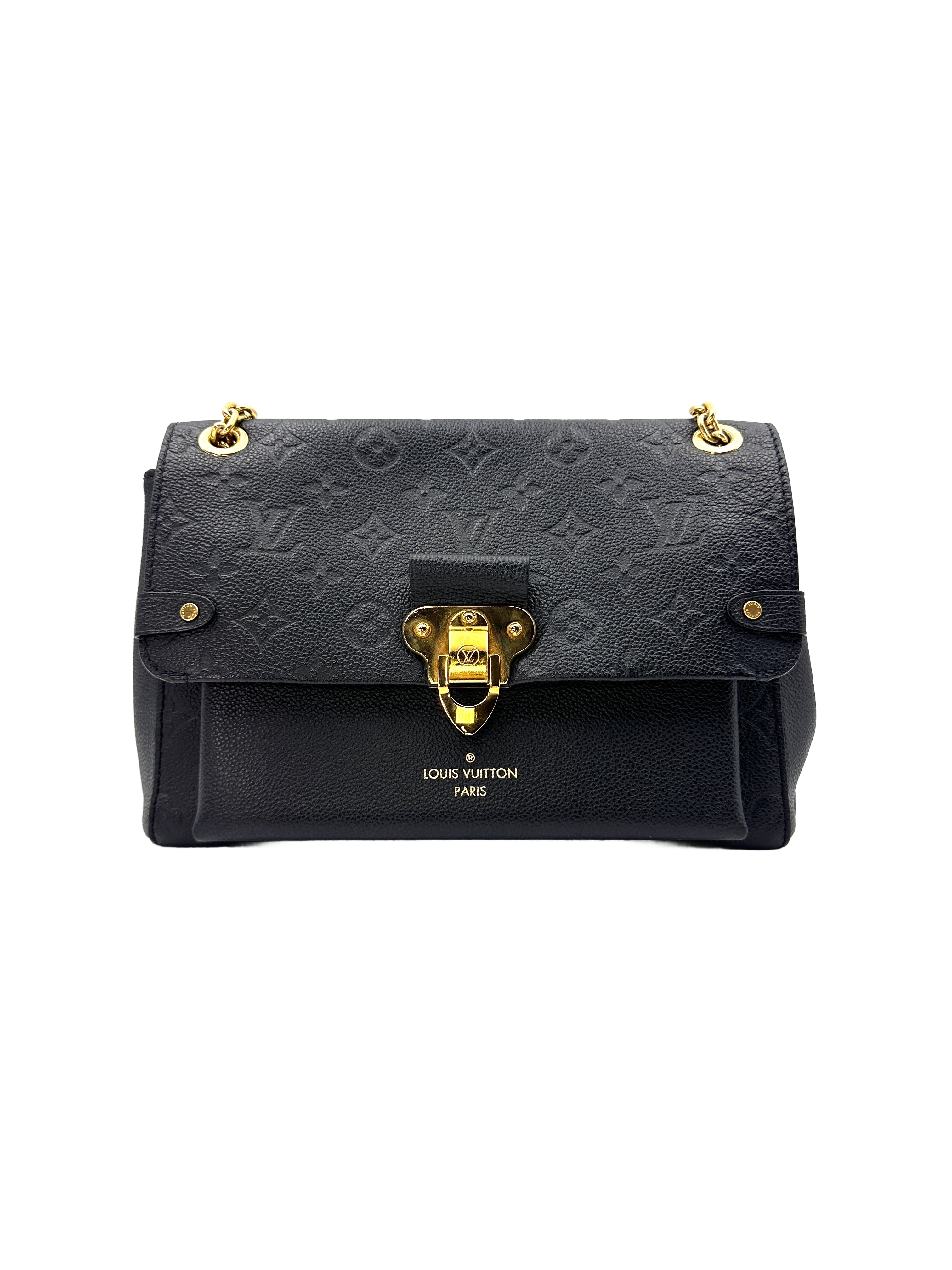 Louis Vuitton Vavin PM Black Monogram Empreinte Leather Shoulder Bag LV1968