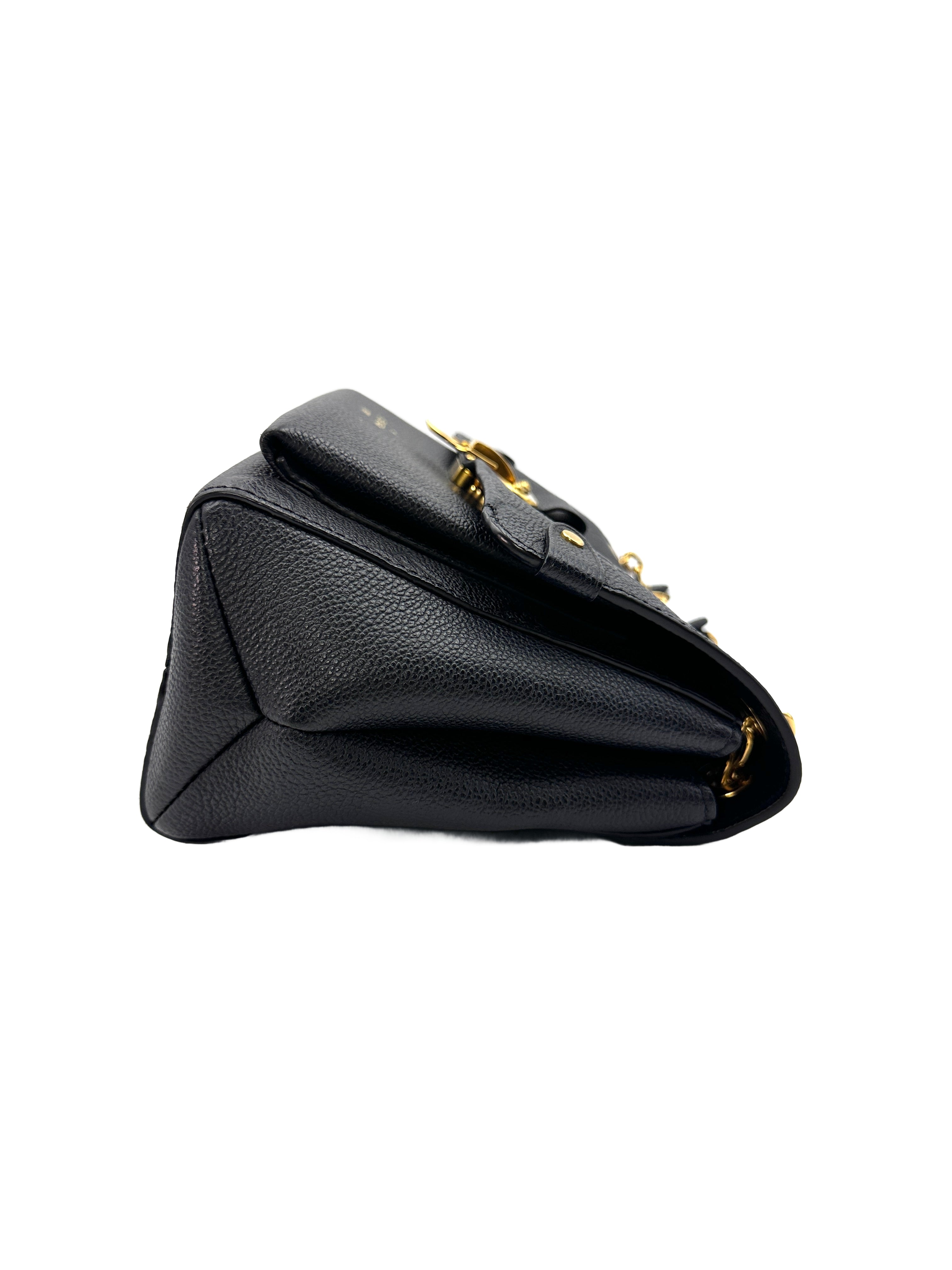 Louis Vuitton Vavin PM Black Monogram Empreinte Leather Shoulder Bag LV1968