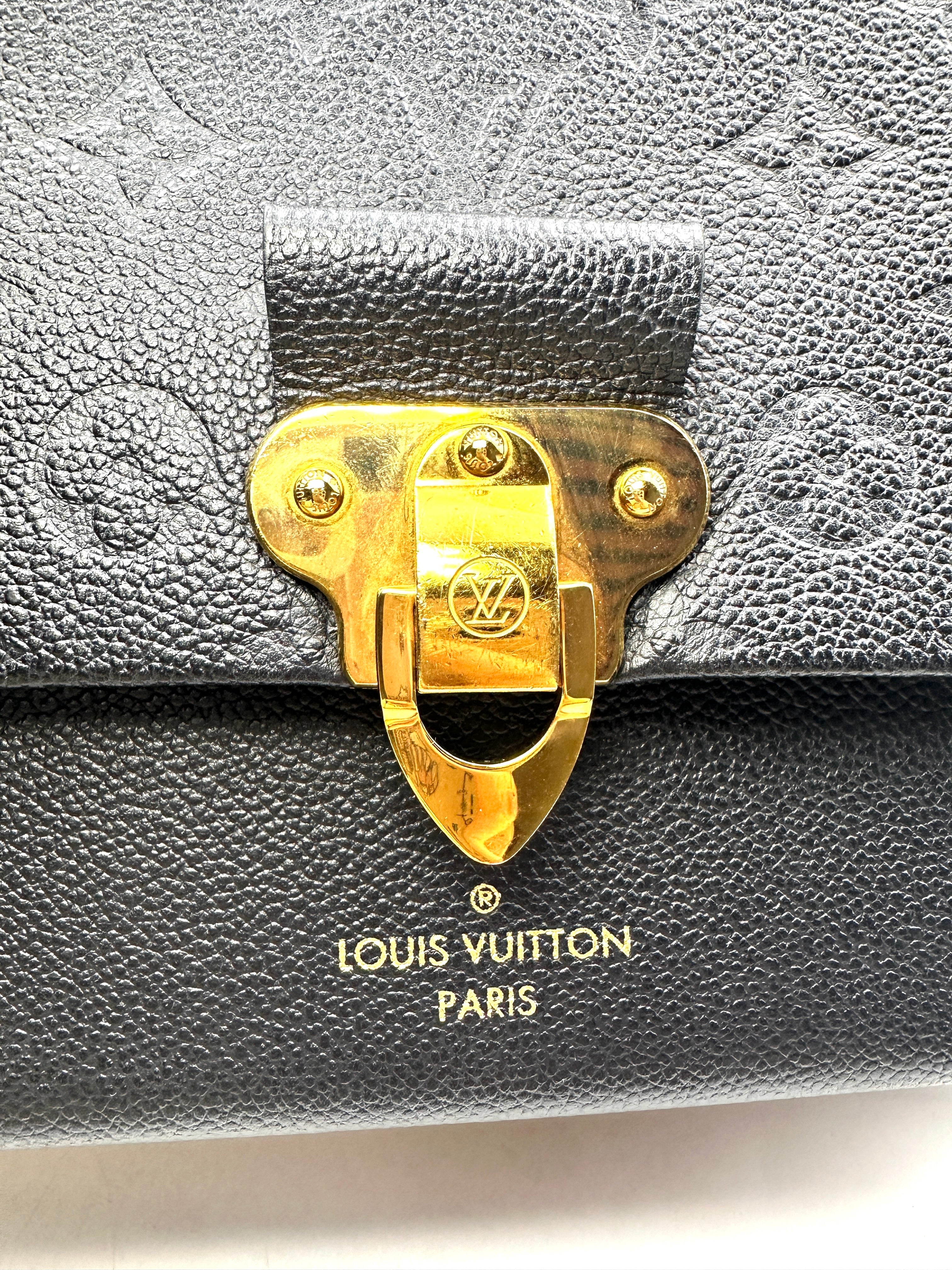 Louis Vuitton Vavin PM Black Monogram Empreinte Leather Shoulder Bag LV1968