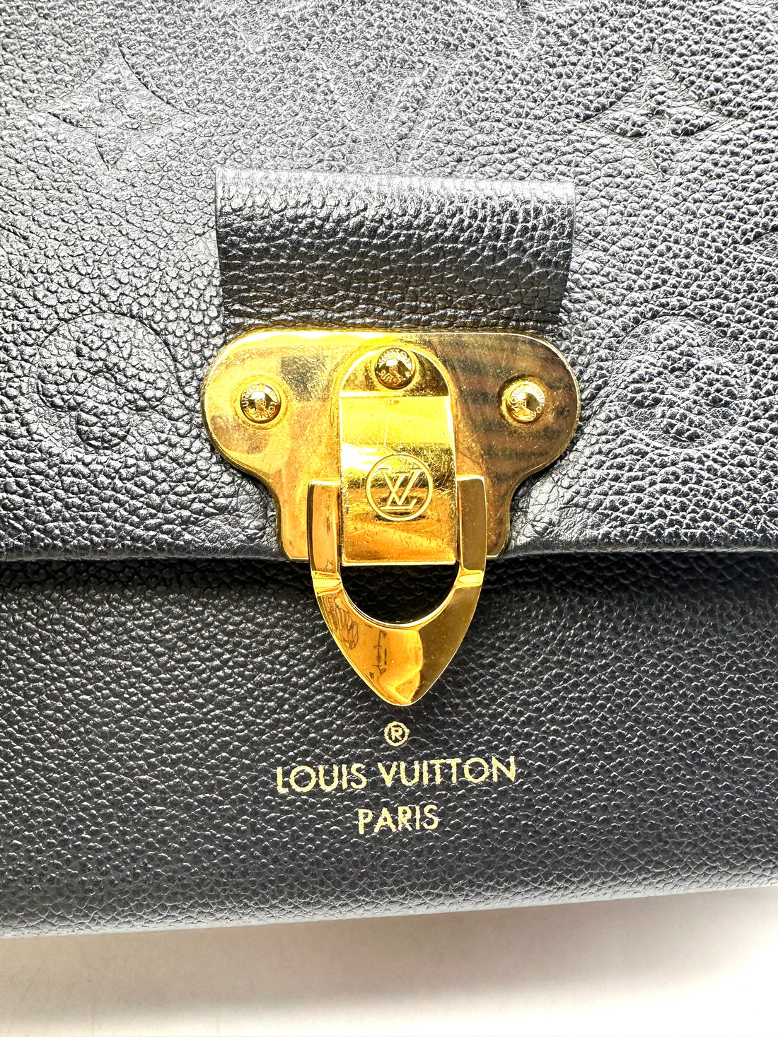 Louis Vuitton Vavin PM Black Monogram Empreinte Leather Shoulder Bag LV1968