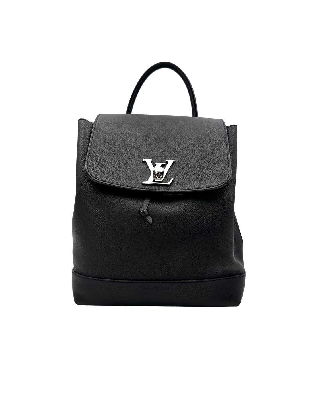 Louis Vuitton Lockme PM Black Leather Handle Backpack LV1969