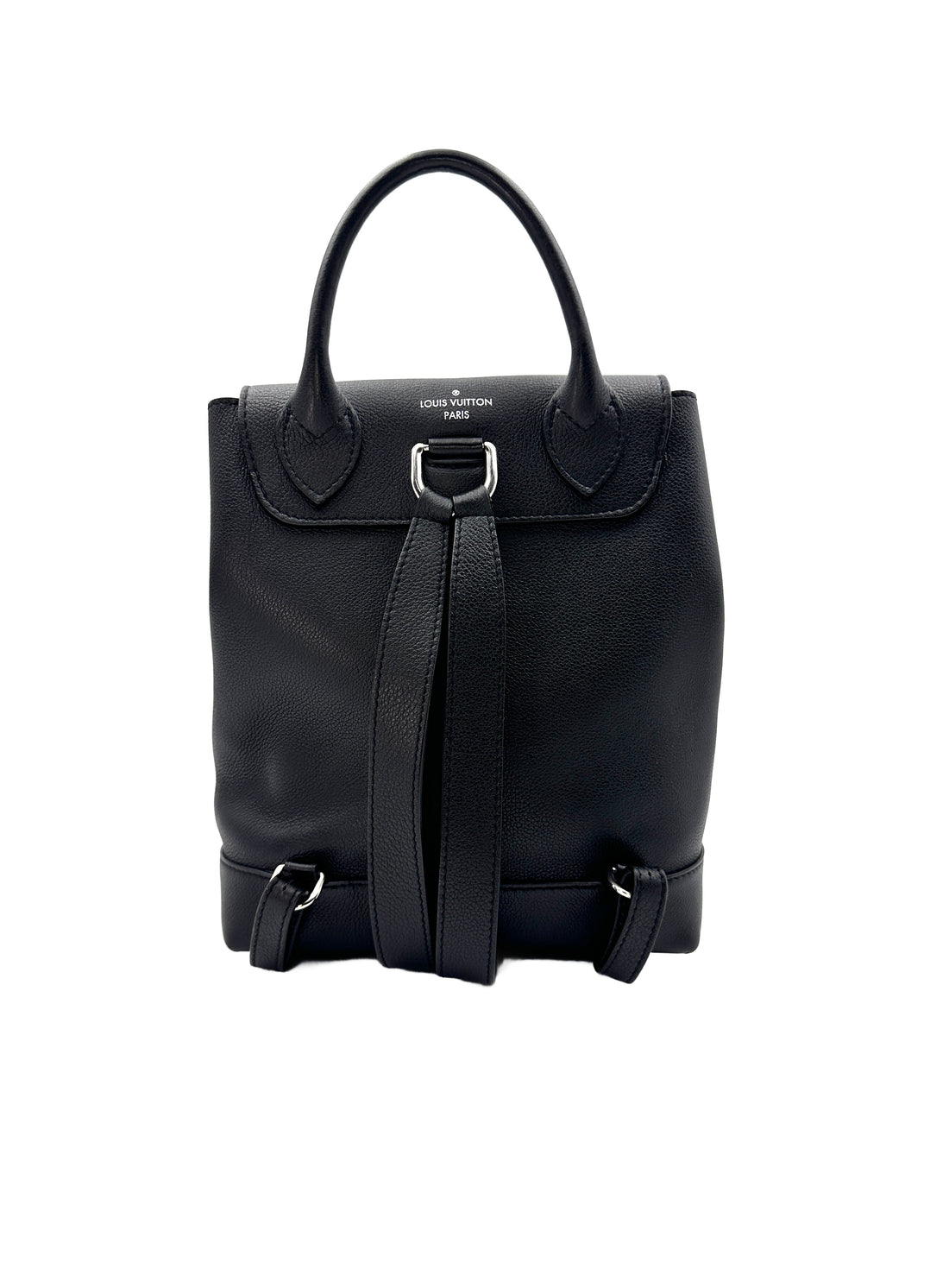 Louis Vuitton Lockme PM Black Leather Handle Backpack LV1969
