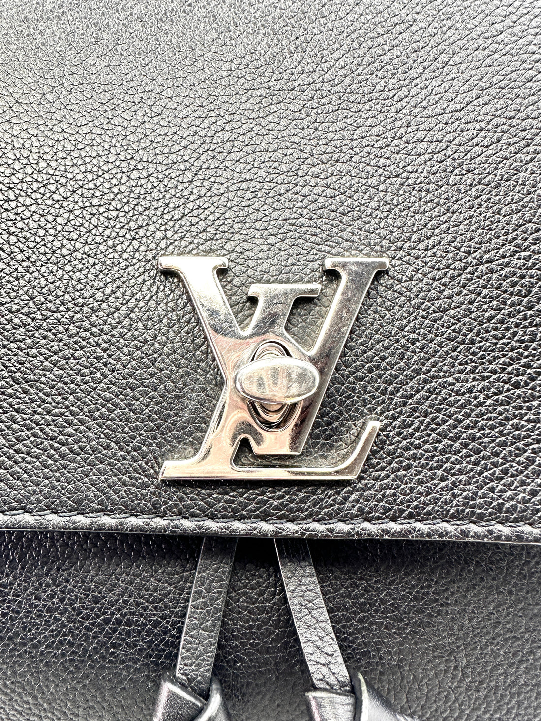Louis Vuitton Lockme PM Black Leather Handle Backpack LV1969