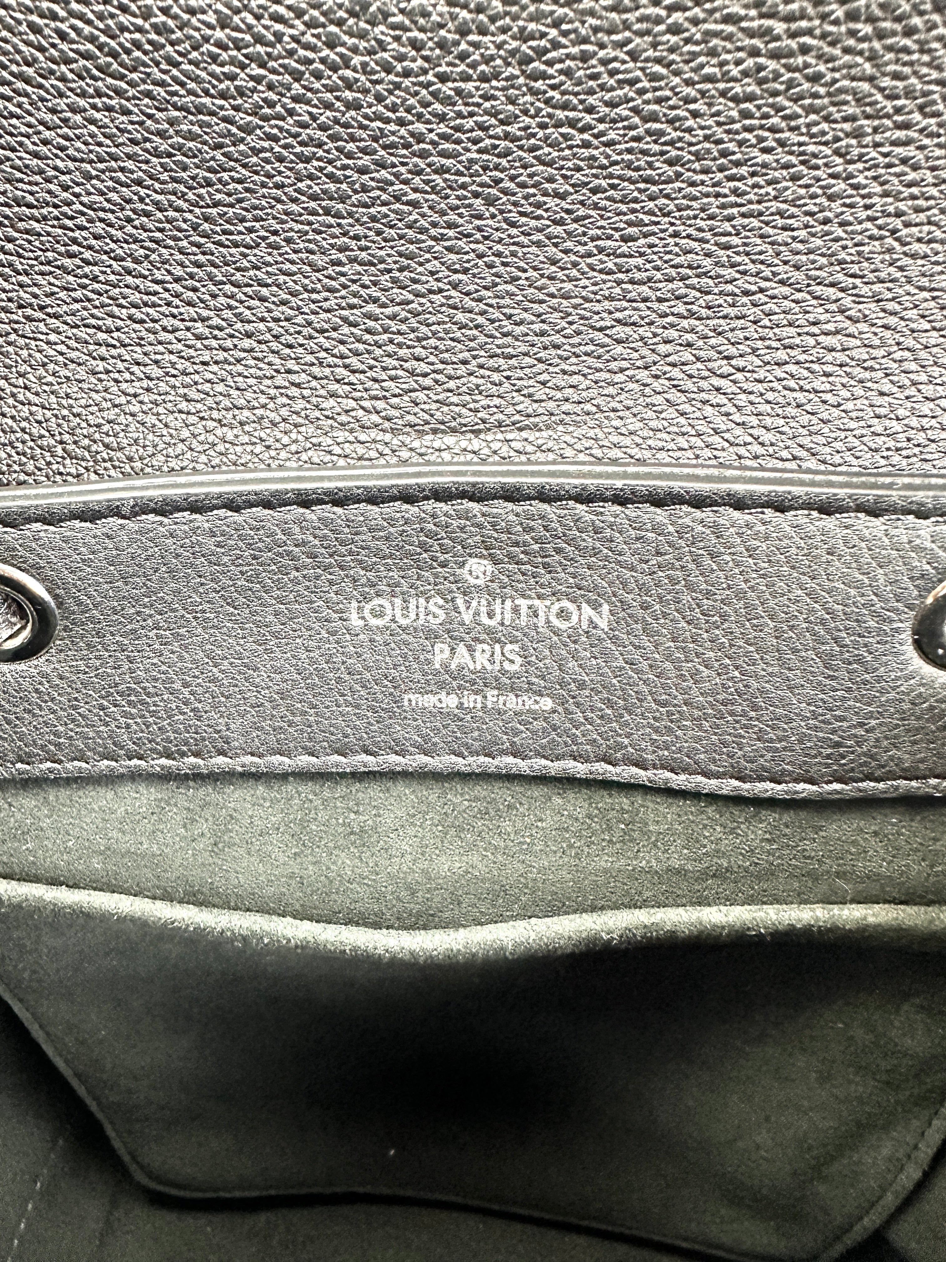 Louis Vuitton Lockme PM Black Leather Handle Backpack LV1969