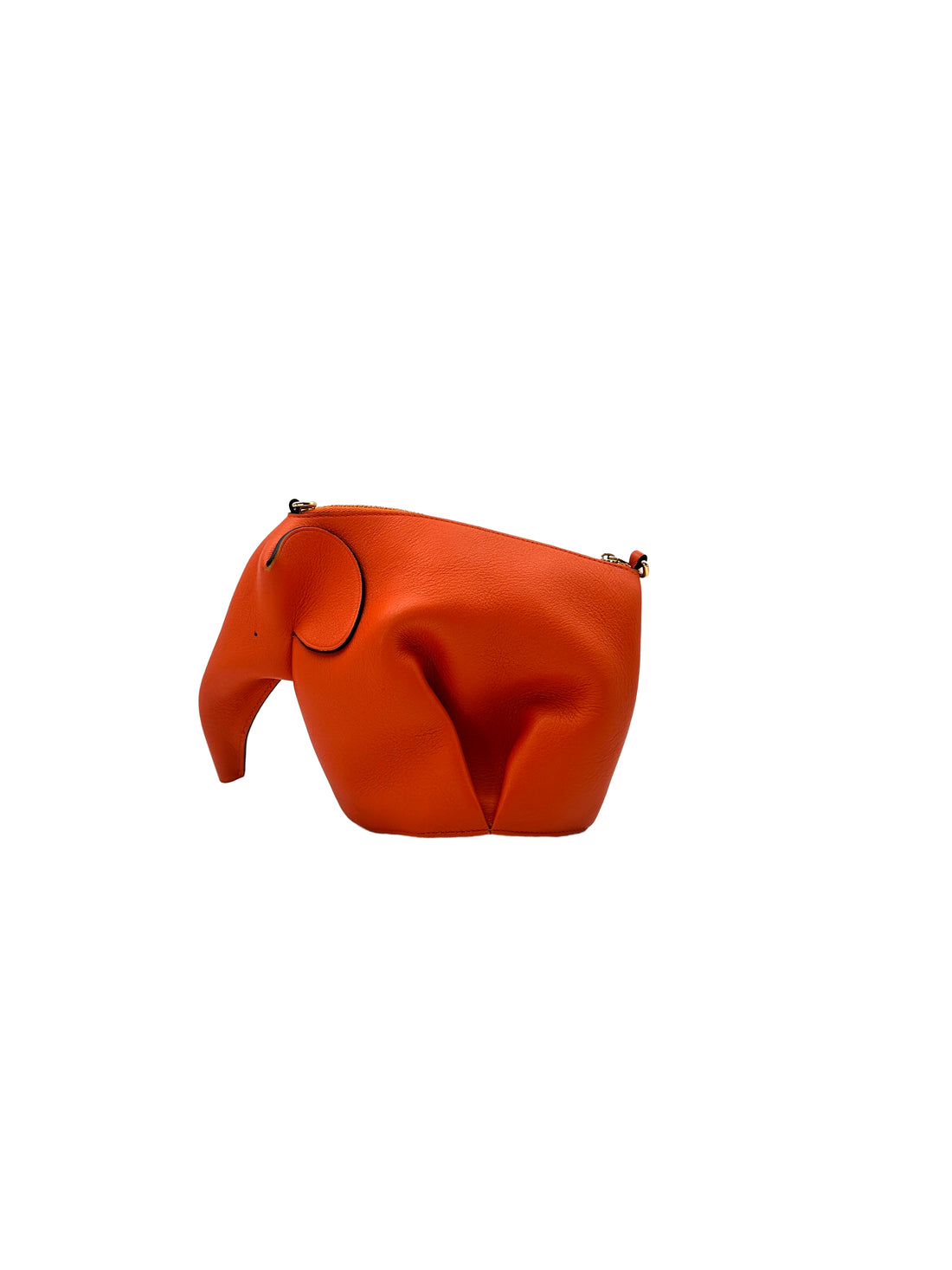 Loewe Orange Leather Elephant Bag LW74