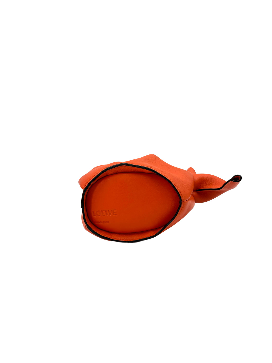 Loewe Orange Leather Elephant Bag LW74