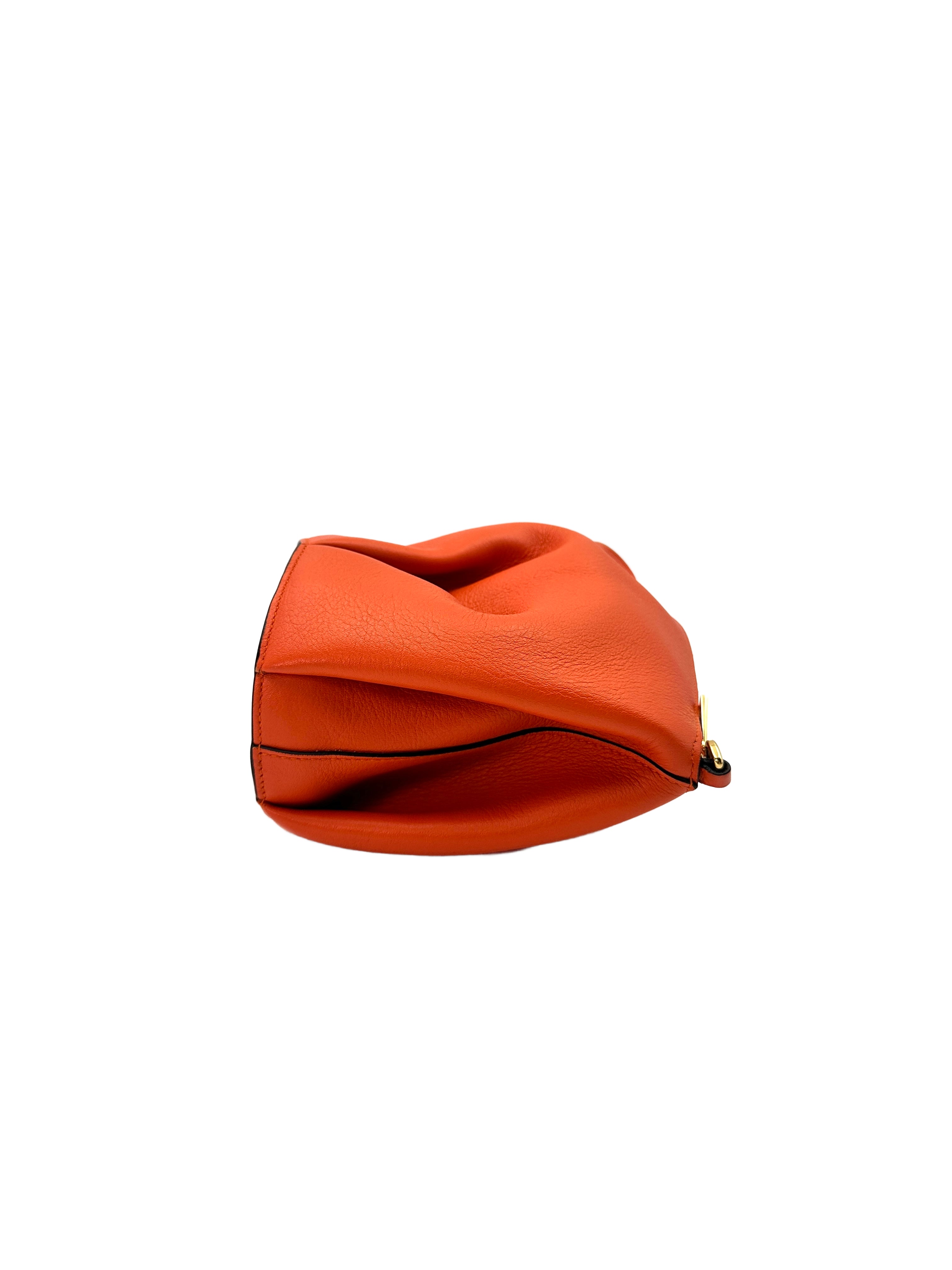 Loewe Orange Leather Elephant Bag LW74
