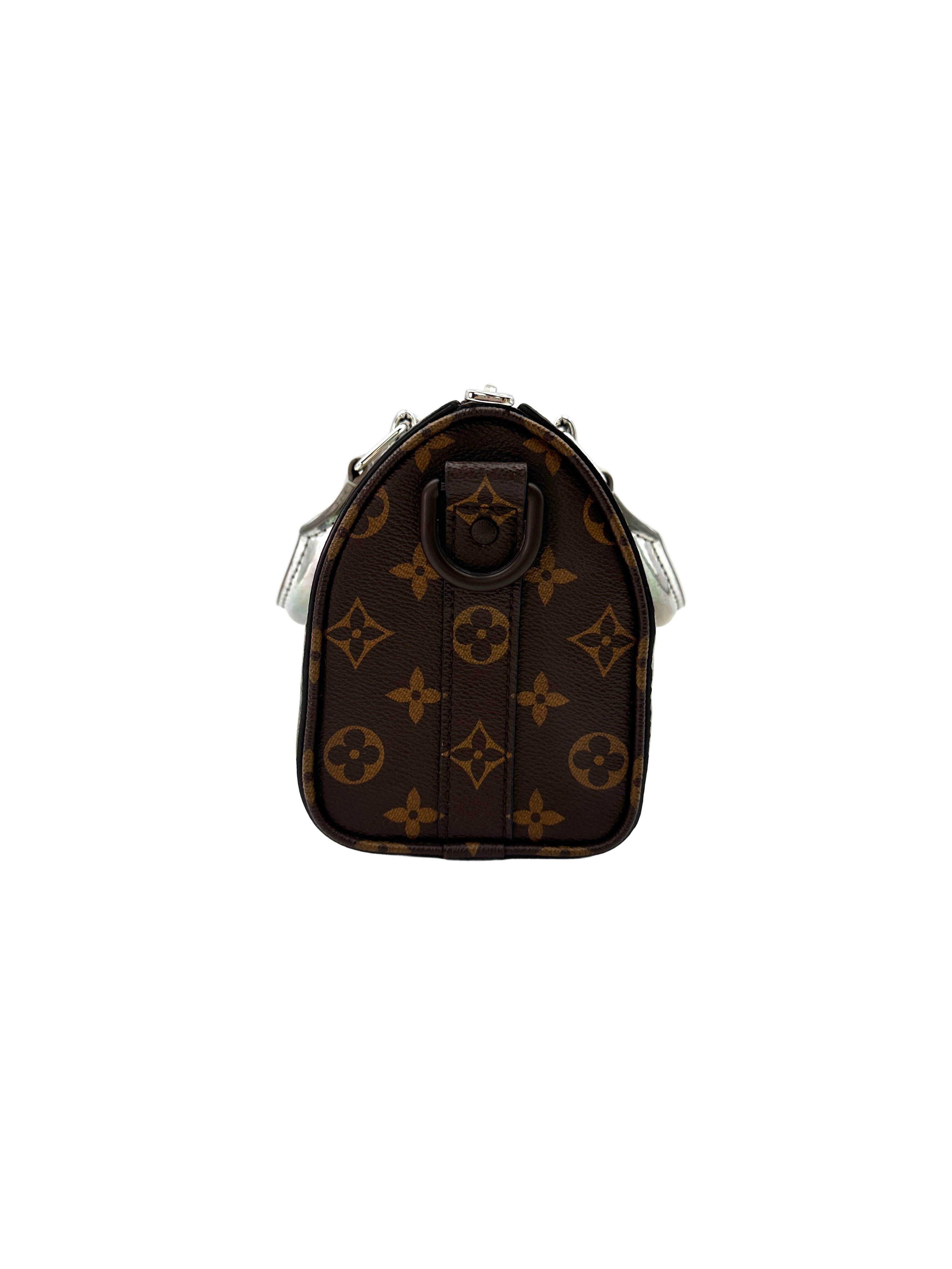Louis Vuitton Keepall25 Metallic Nebula Monogram Canvas Handle Bag LV1981