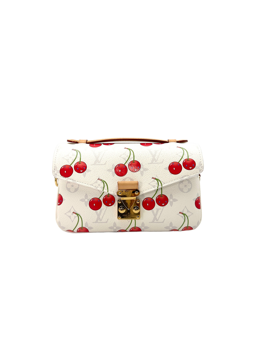 Louis Vuitton x Takashi Murakami Pochette Metis East West Monogram Cerises Chain Bag LV1979