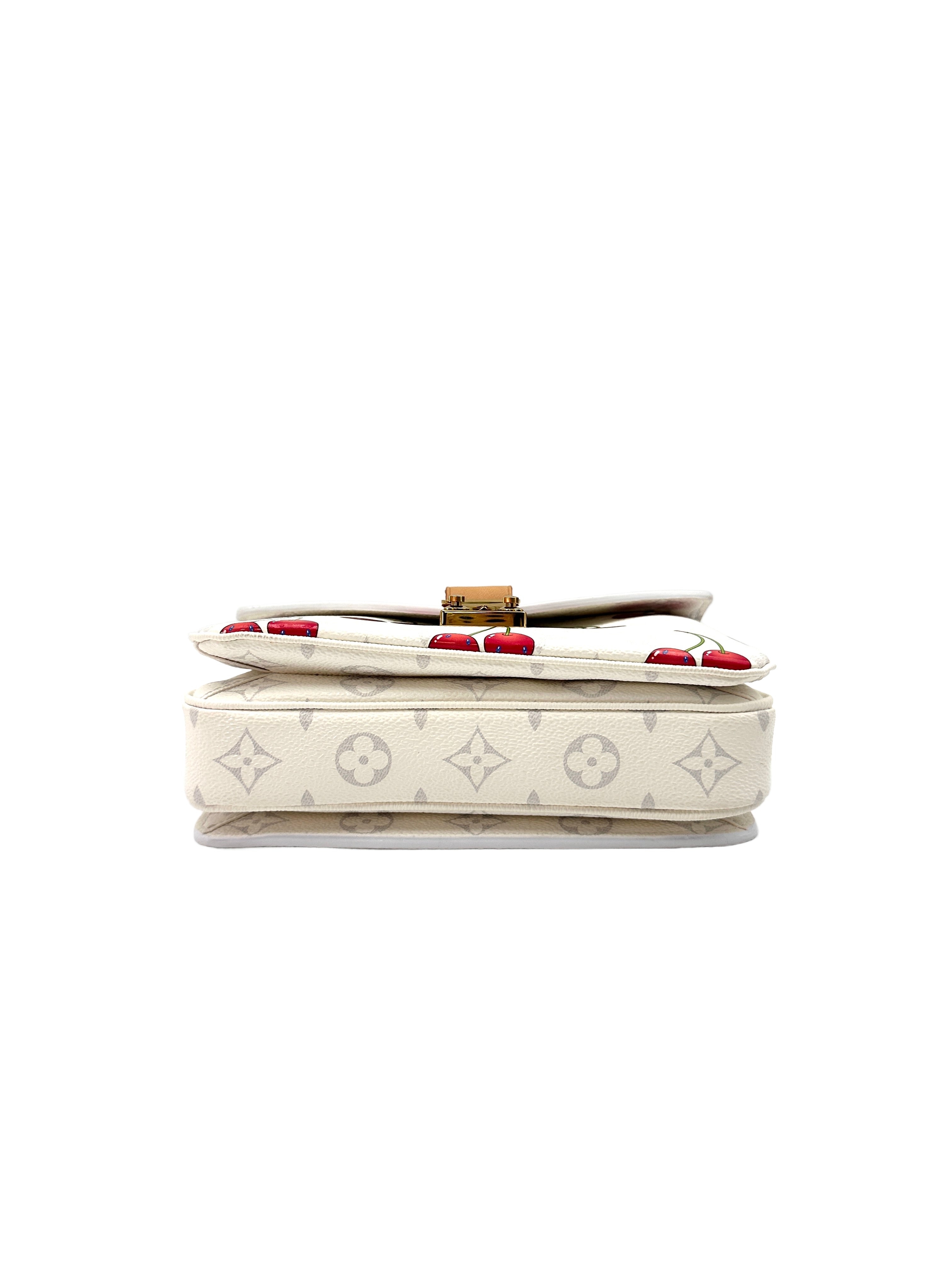Louis Vuitton x Takashi Murakami Pochette Metis East West Monogram Cerises Chain Bag LV1979