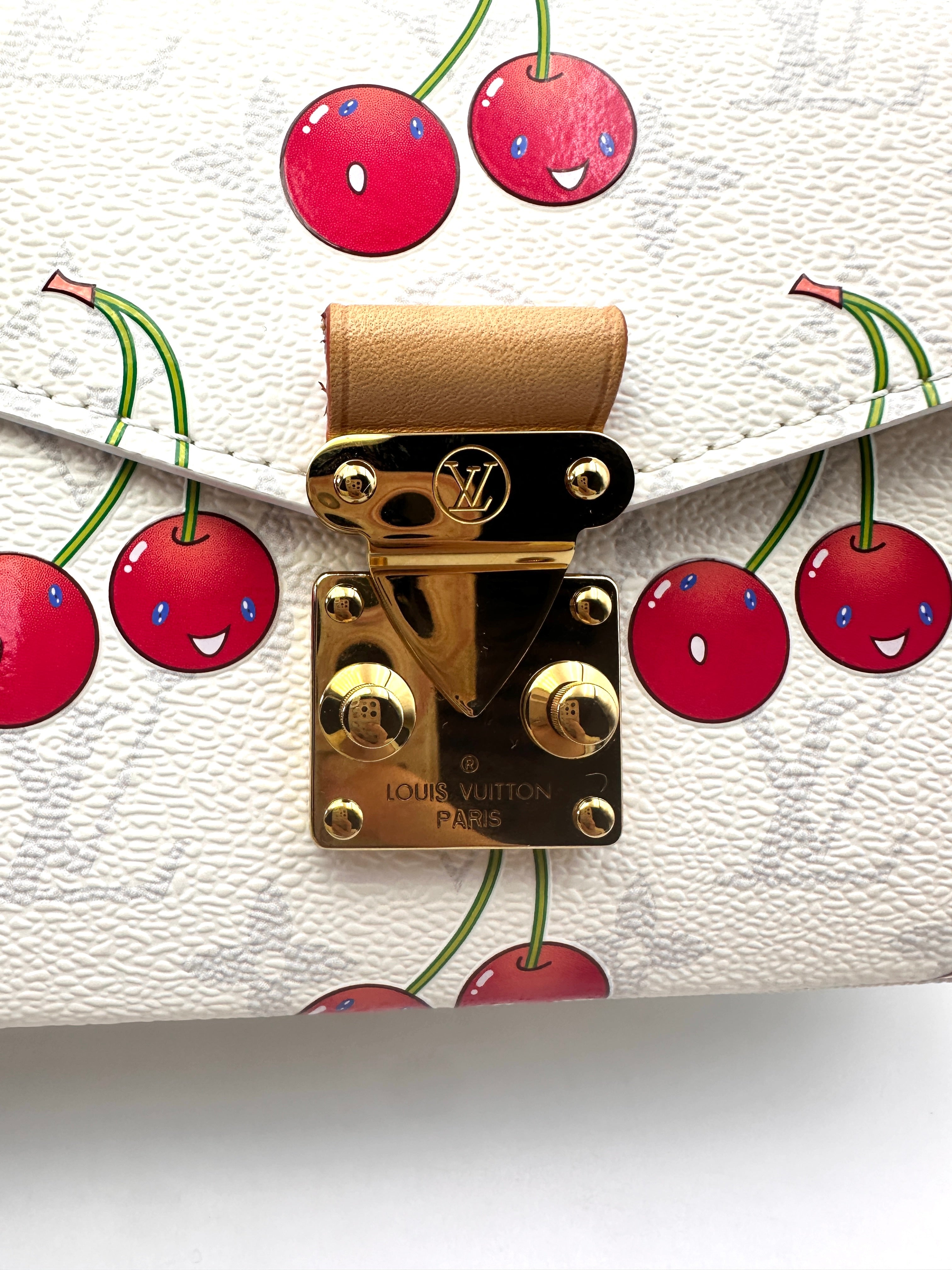 Louis Vuitton x Takashi Murakami Pochette Metis East West Monogram Cerises Chain Bag LV1979