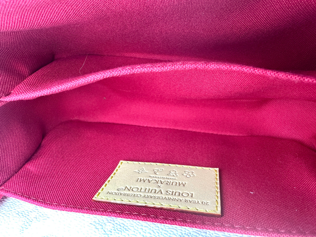 Louis Vuitton x Takashi Murakami Pochette Metis East West Monogram Cerises Chain Bag LV1979