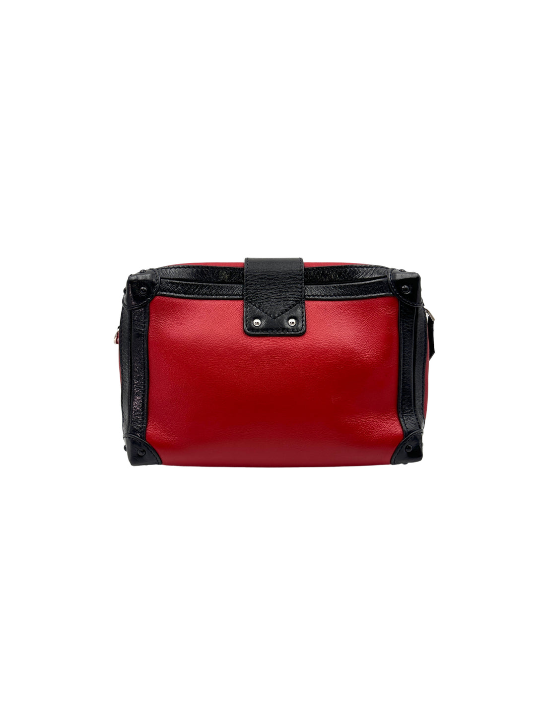 Louis Vuitton Petite Malle Black/Red Leather Shoulder Bag LV1973
